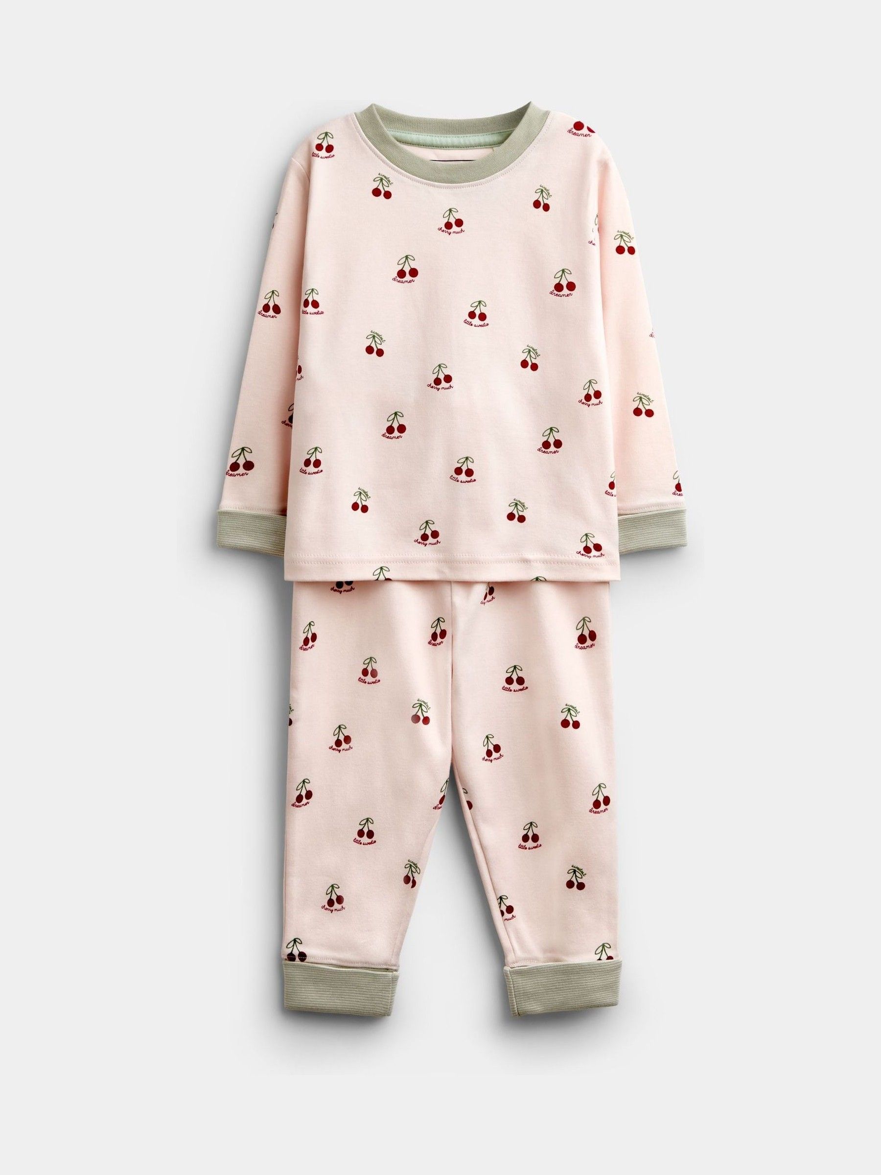 Pink Cherry - Grow-with-me Jersey Pyjamas