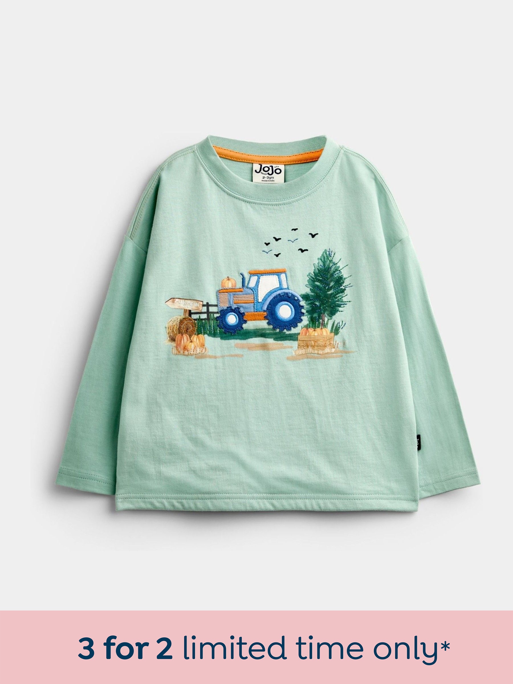 Green Tractor - Scene Printed Top