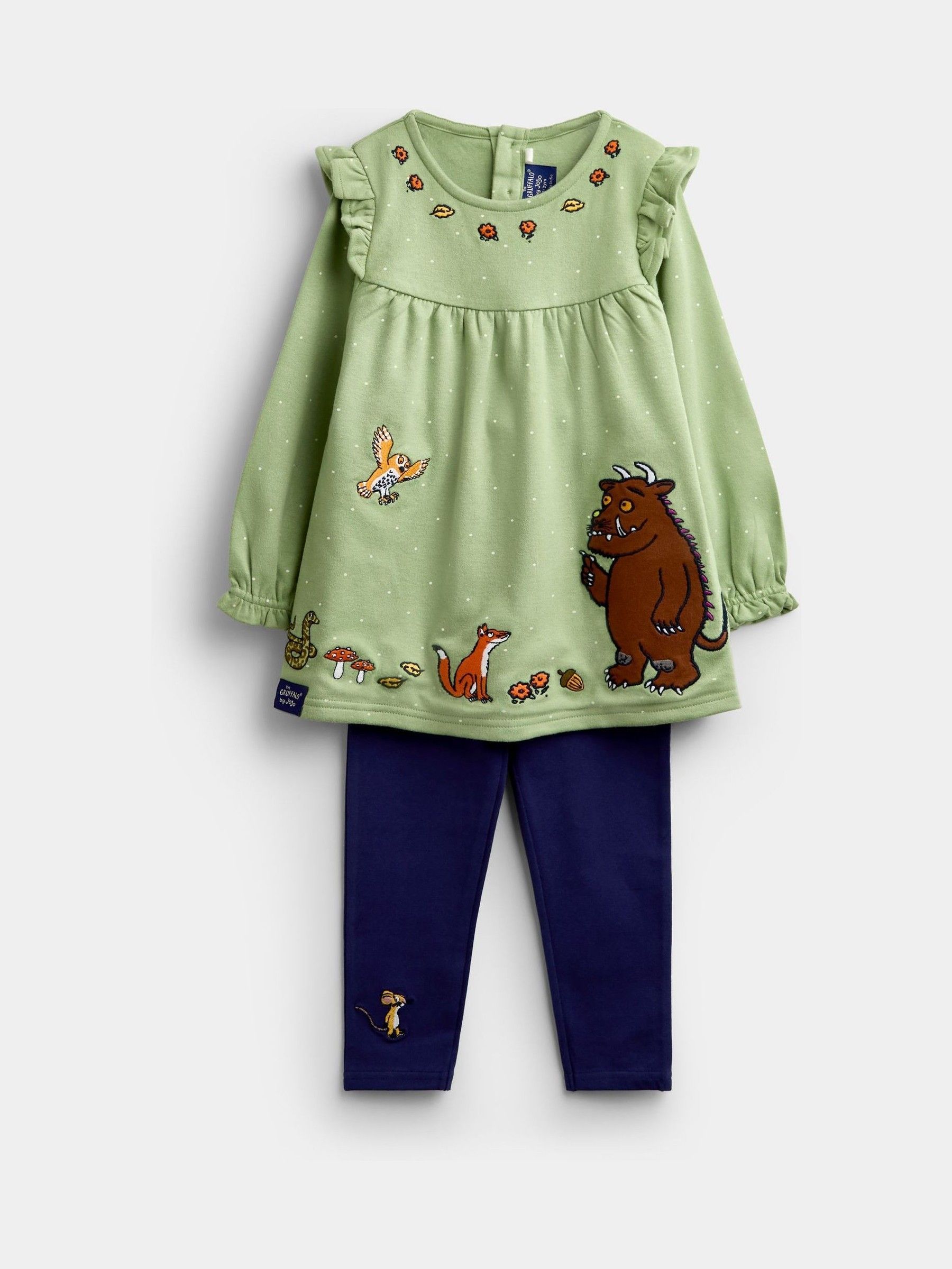 Khaki Green The Gruffalo - Appliqué Tunic & Leggings Set