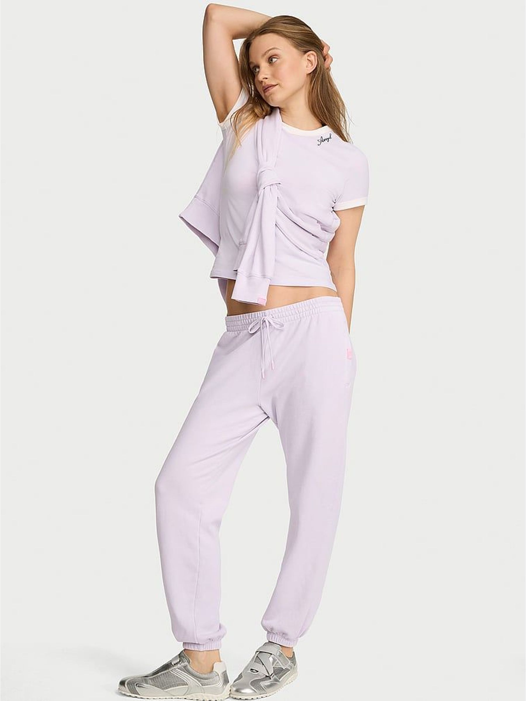 Purple Whisper - Cuffed Fleece Joggers