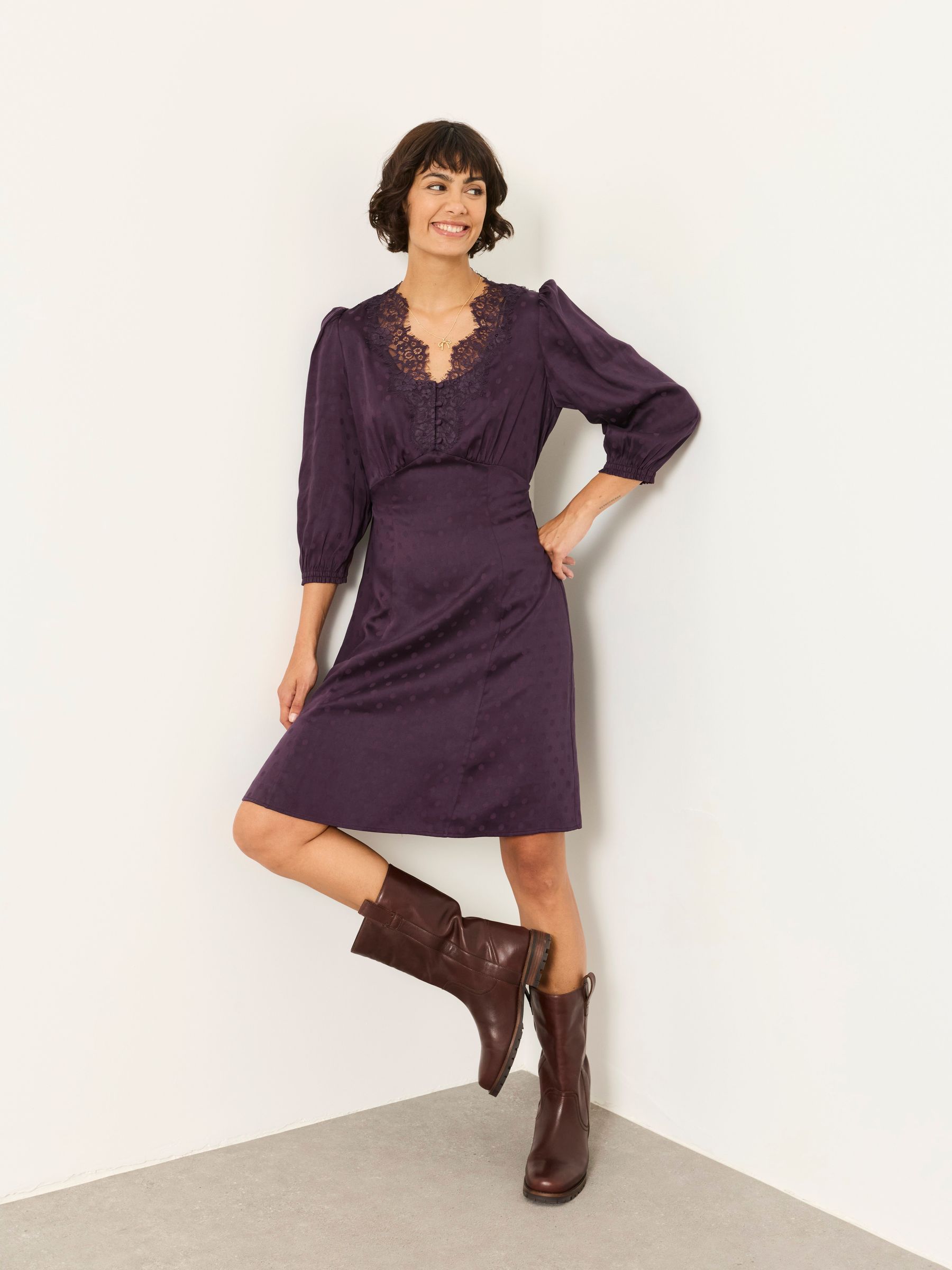 Purple Polka - Dress