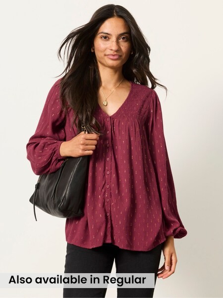 Red Metallic - Blouse