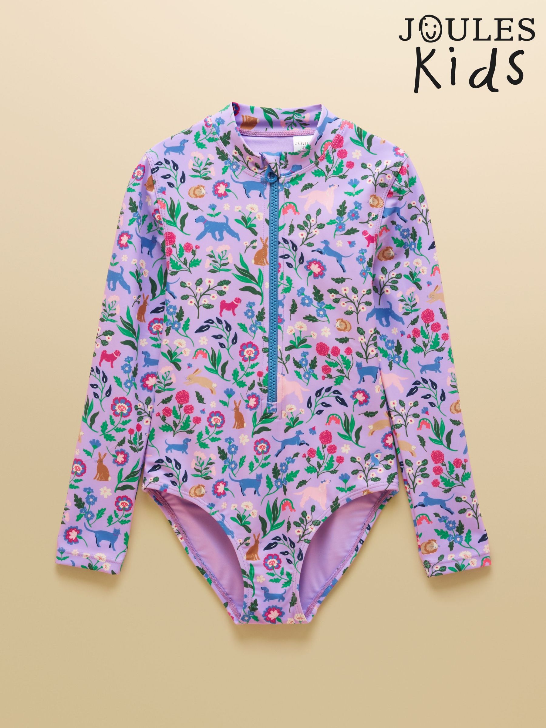 Lilac Purple - Long Sleeve Sunsafe Swimsuit