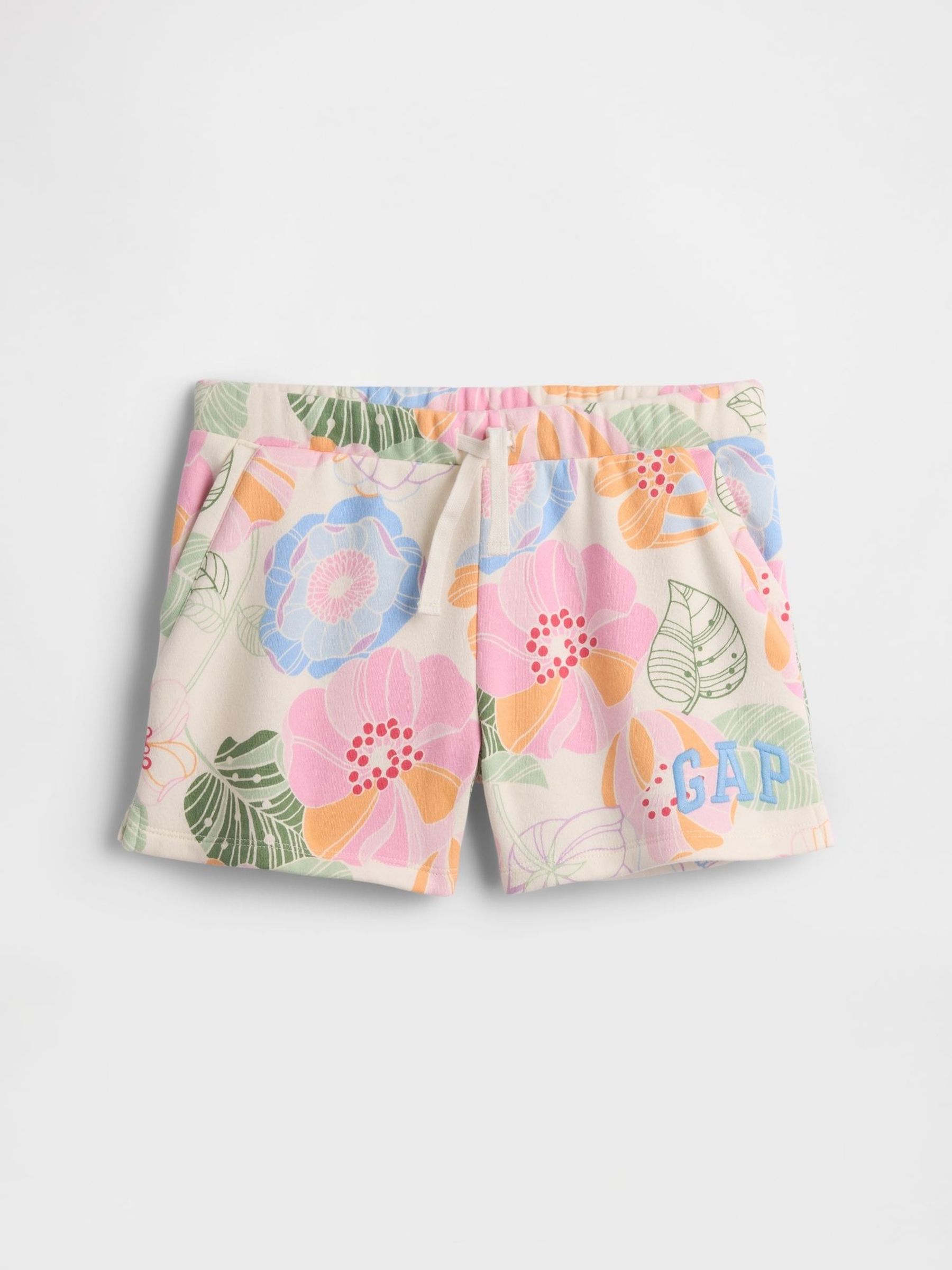 Bright Floral - Logo Pull On Shorts