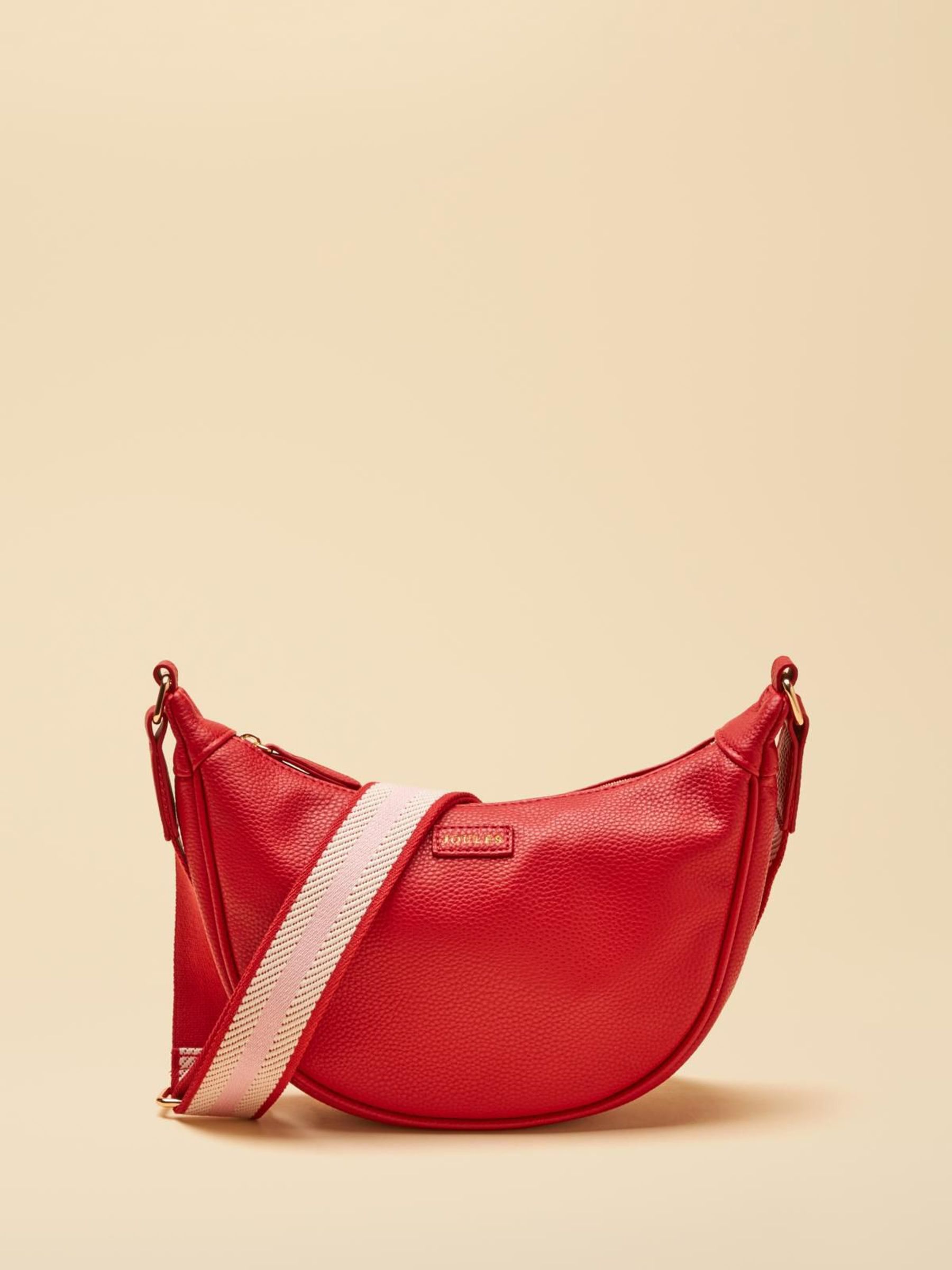 Red - Half Moon Adjustable Cross-body Bag