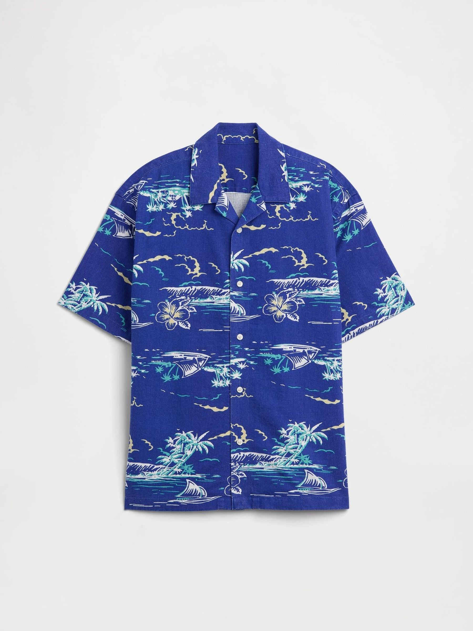 Blue - Textured Holiday Shirt