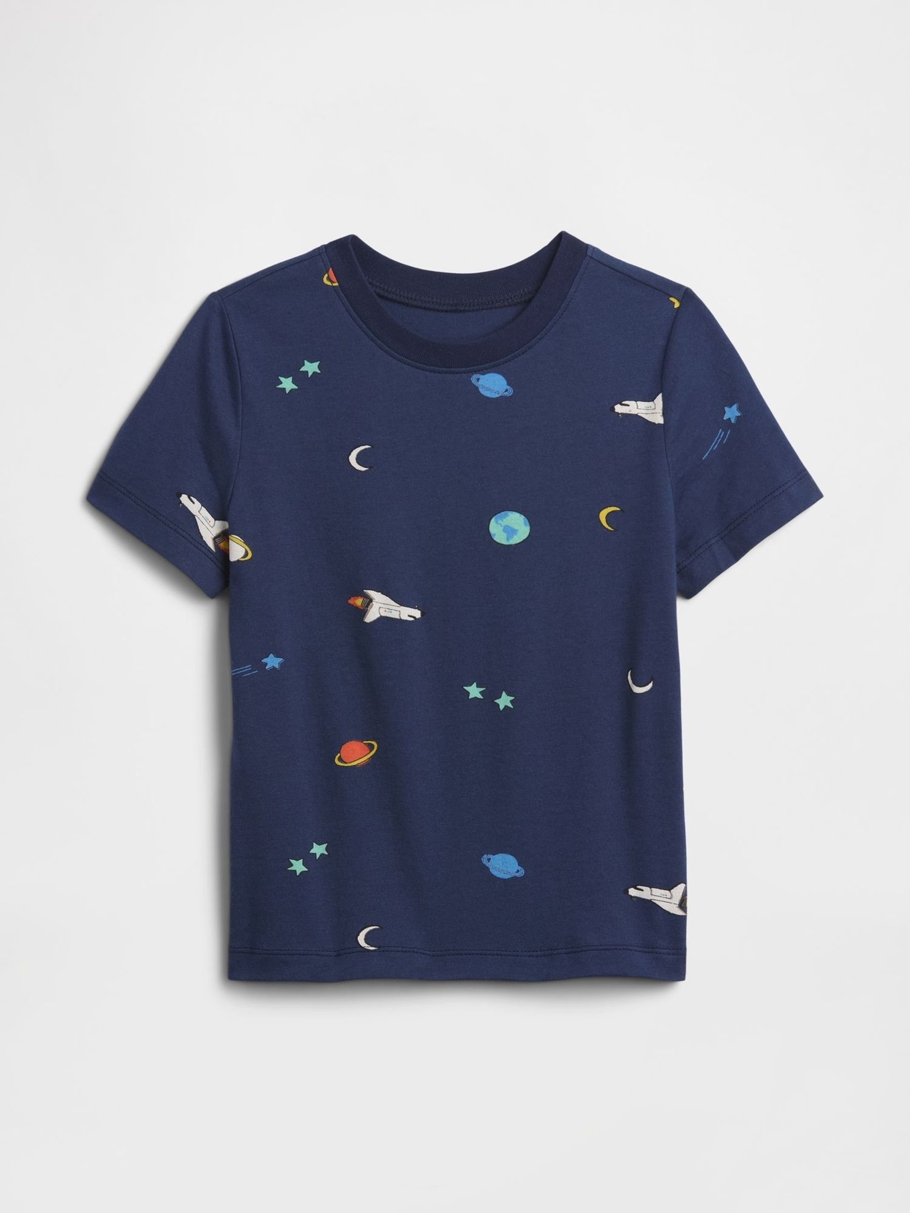 Navy Space - Pocket Short Sleeve T-shirt