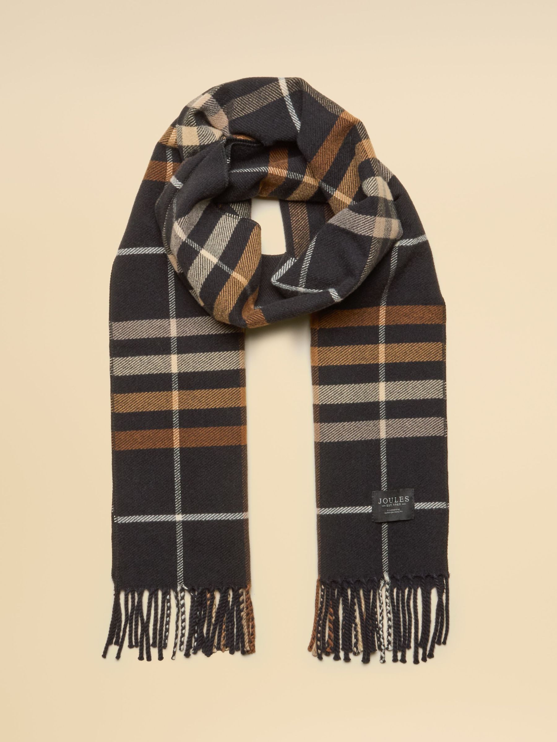 Black & Tan Check - Scarf