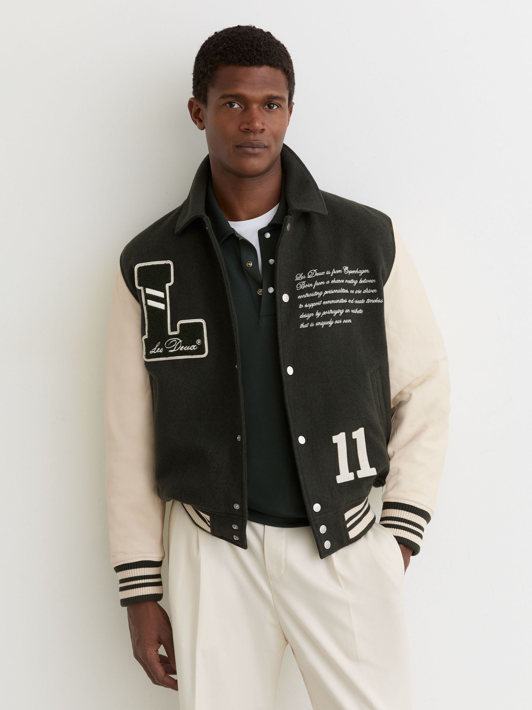 Varsity Wool Jacket in Duffel Bag (W10801) | £449