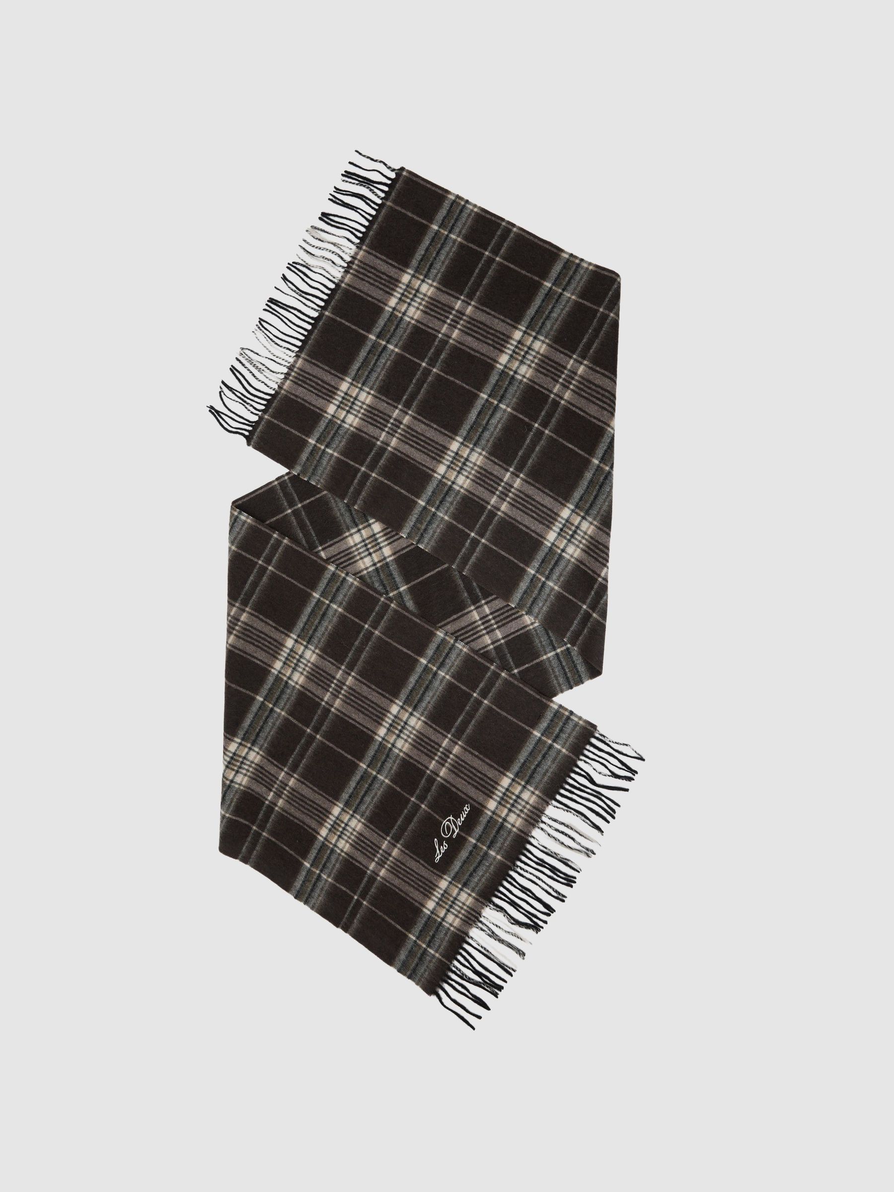 Check Wool Scarf in Delicioso (W10812) | £69