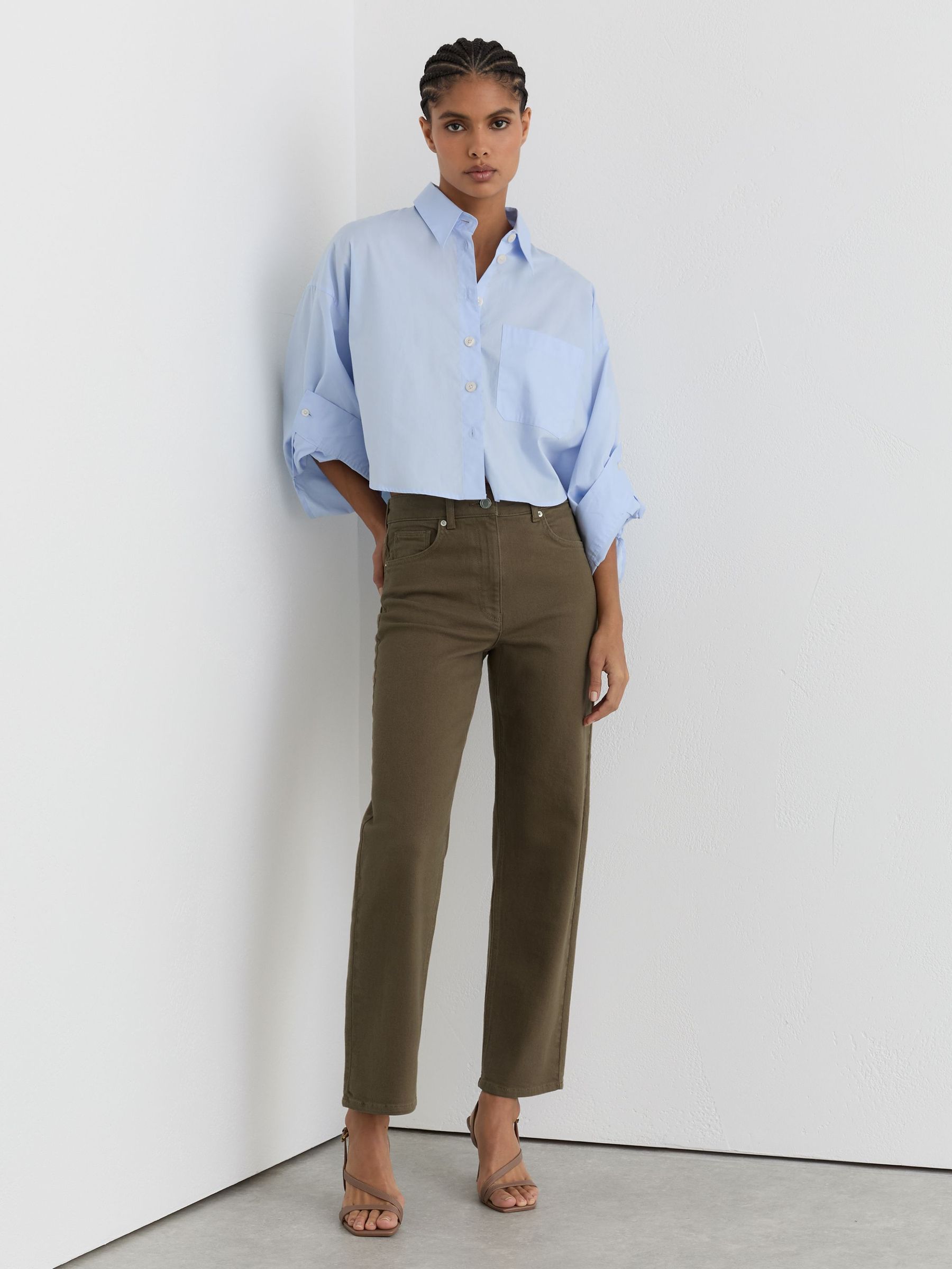 Jeans in Khaki Green (W13066) | £120