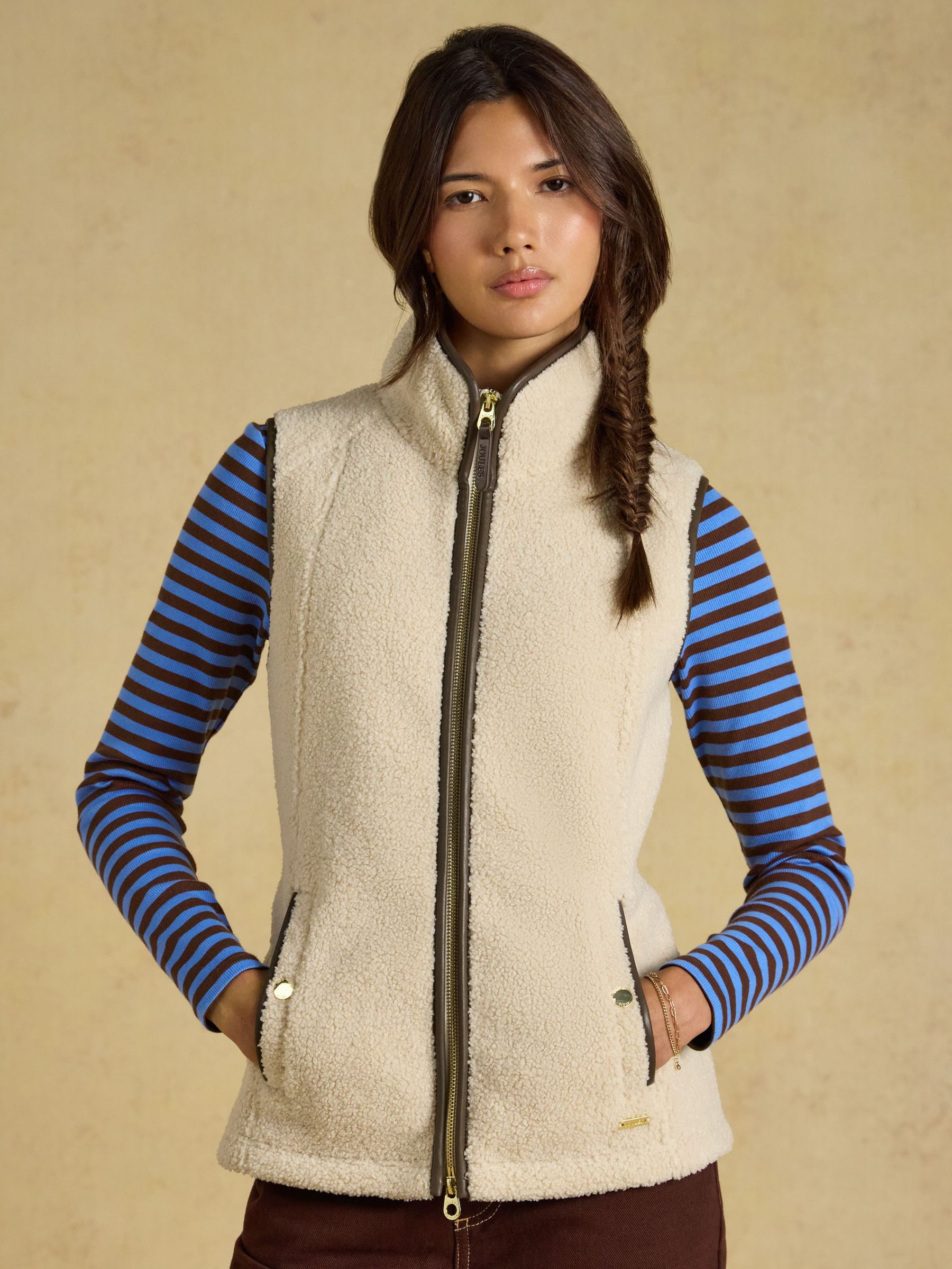 Cream - Fleece Gilet