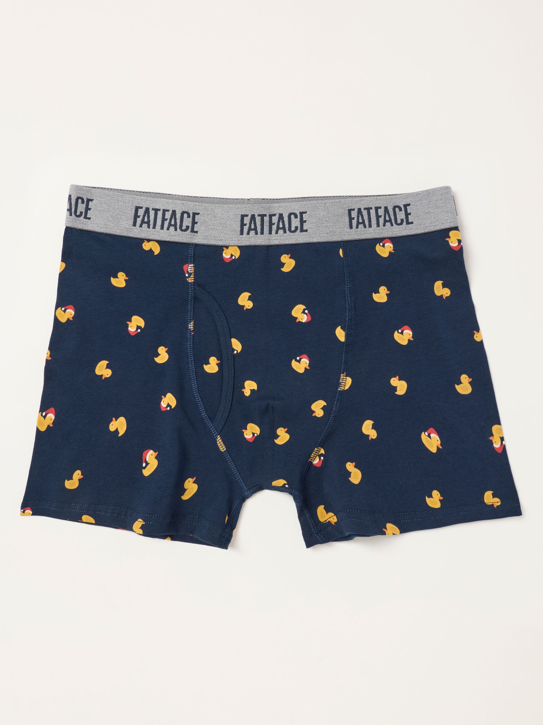 Navy - Regular Festive Rubber Duck Boxers