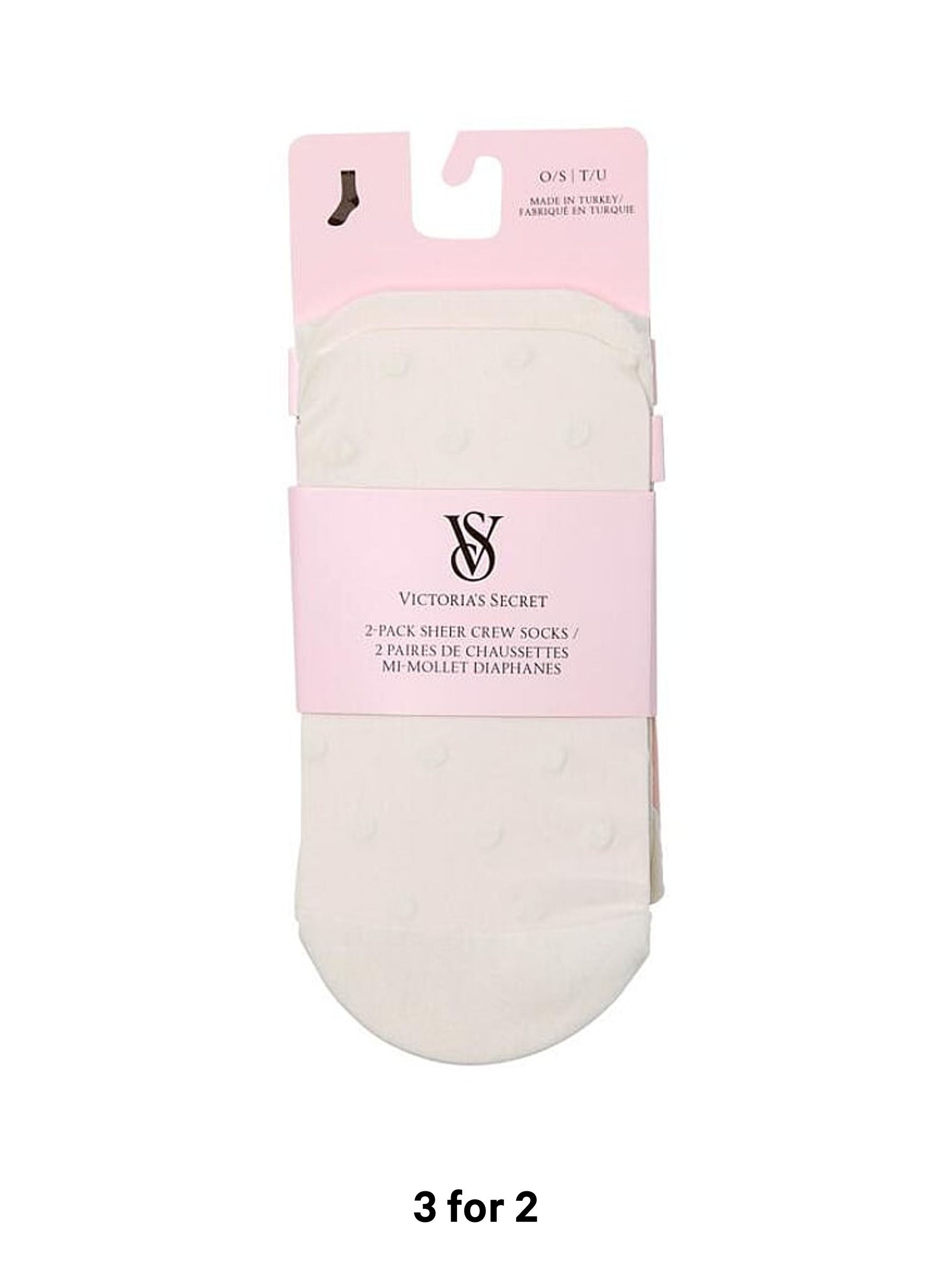 Soft Ivory White - 2 Pack Sheer Socks