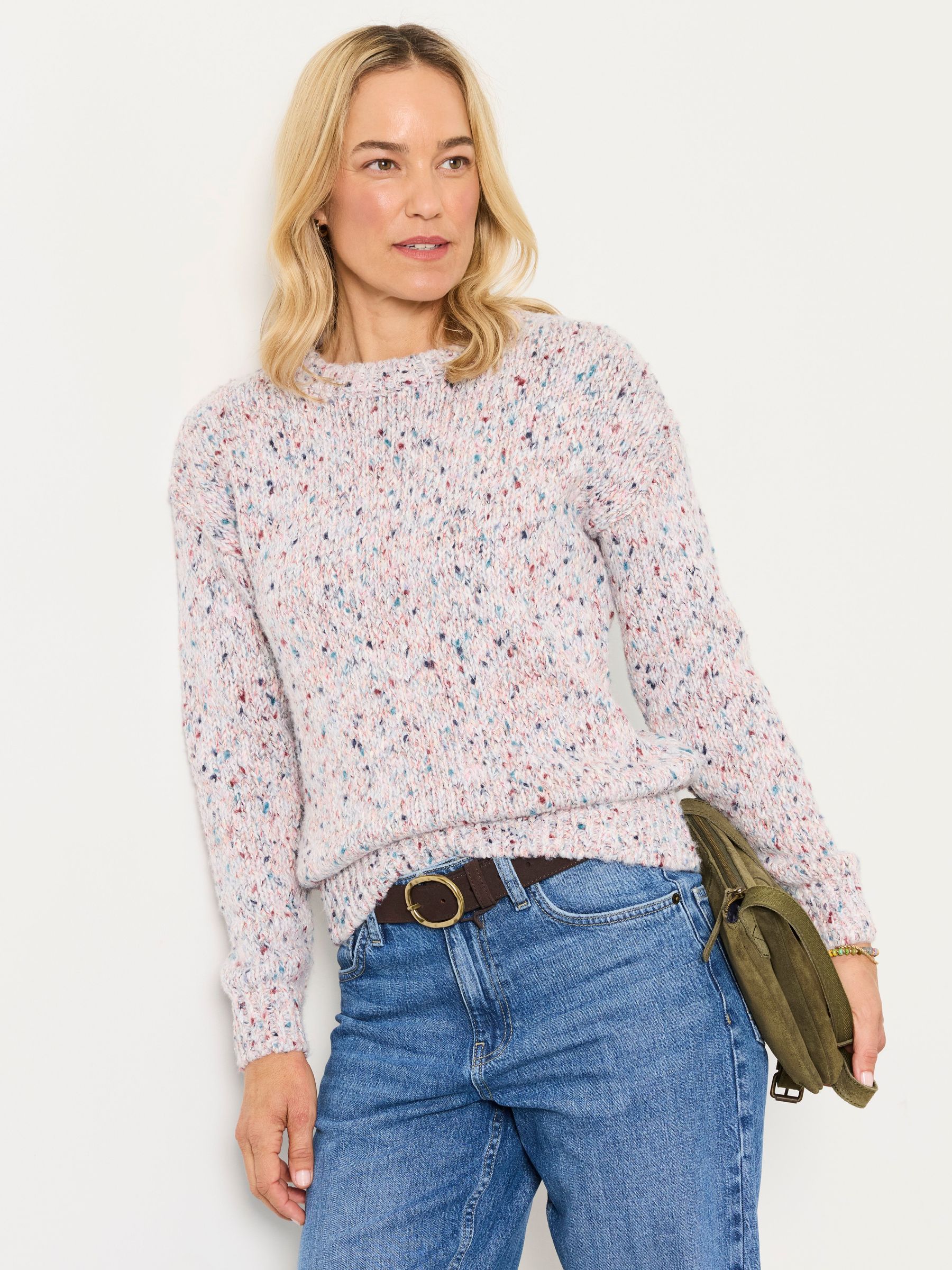 Purple - Breigh Knitted Textured Jumper