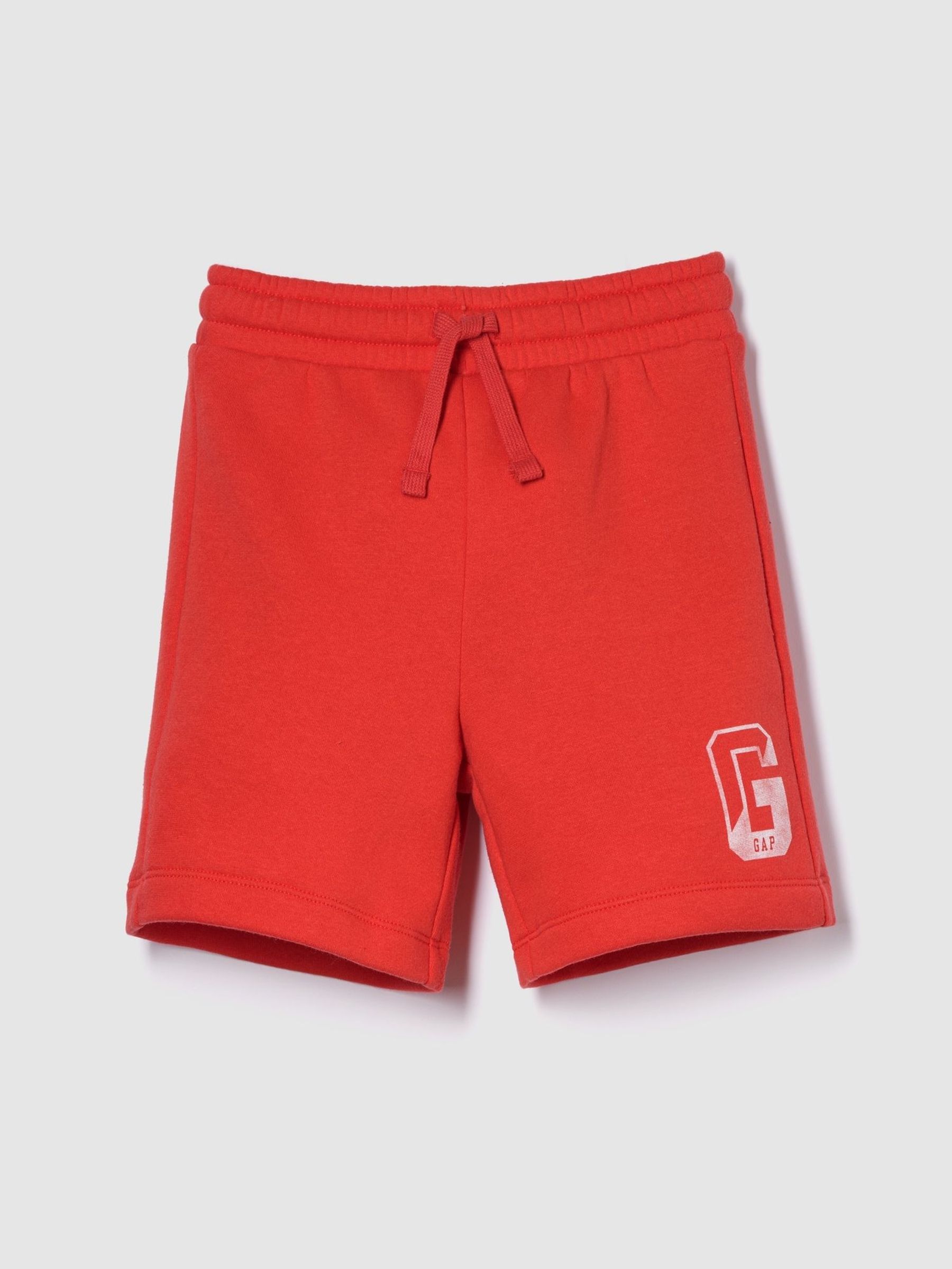 Red Relaxed Logo No-Pocket Pull On Shorts (4-13yrs) (W22673) | £12