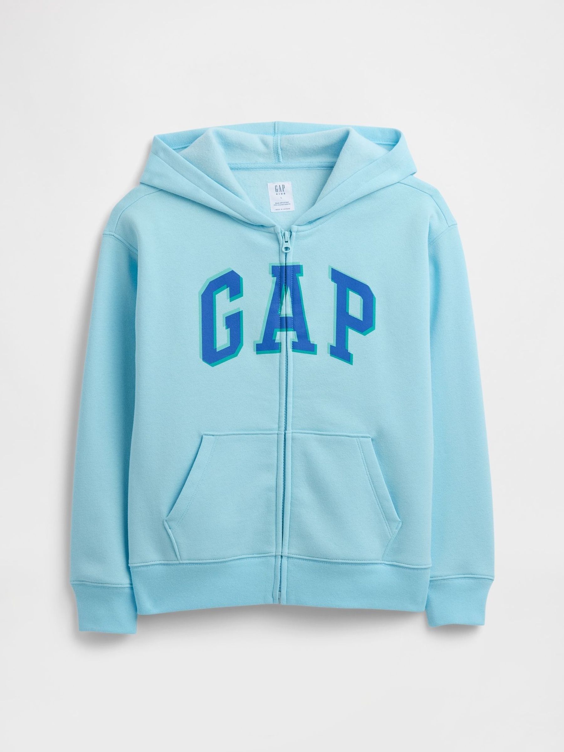 Blue Logo Full Zip Hoodie (4-13yrs) (W22674) | £25