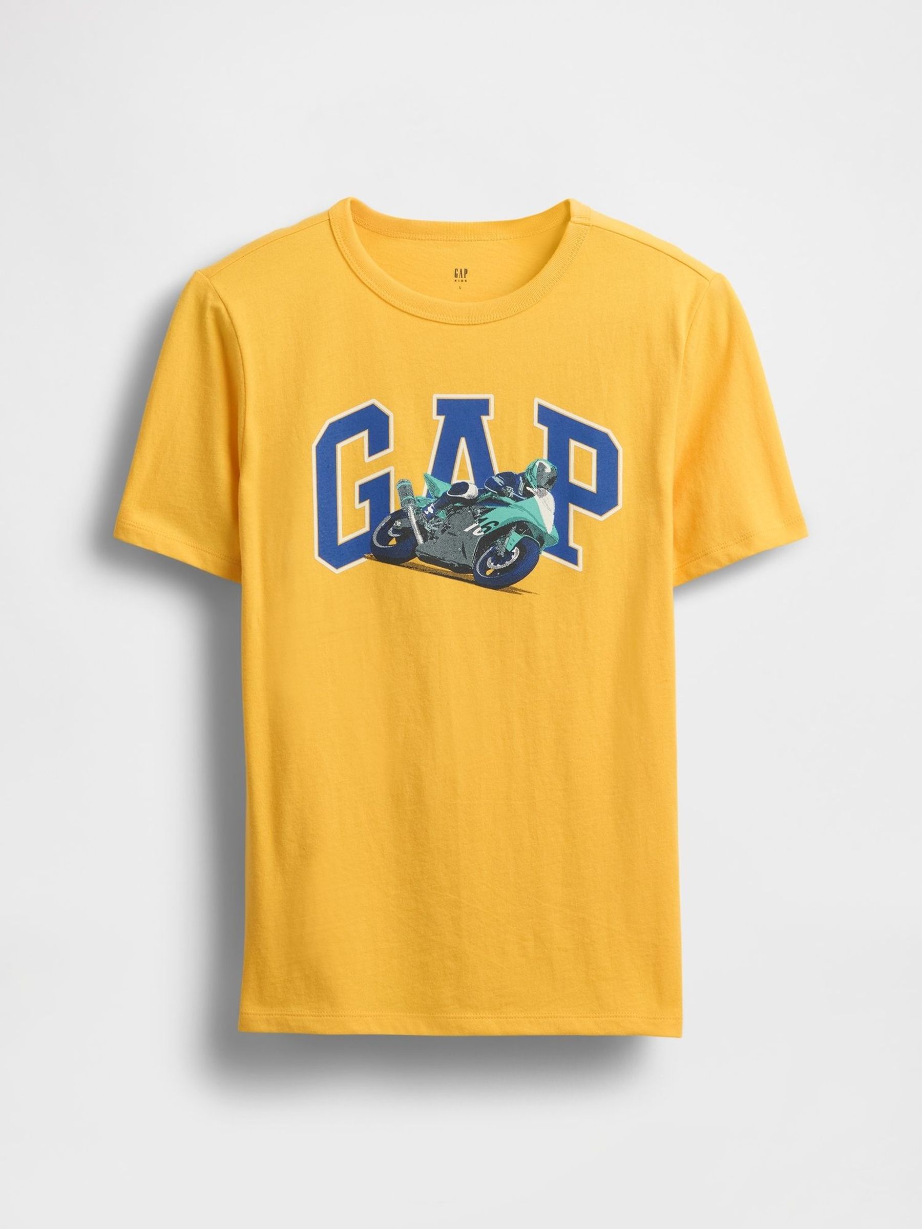 Yellow Graphic Short Sleeve Crew Neck T-Shirt (W22679) | £10