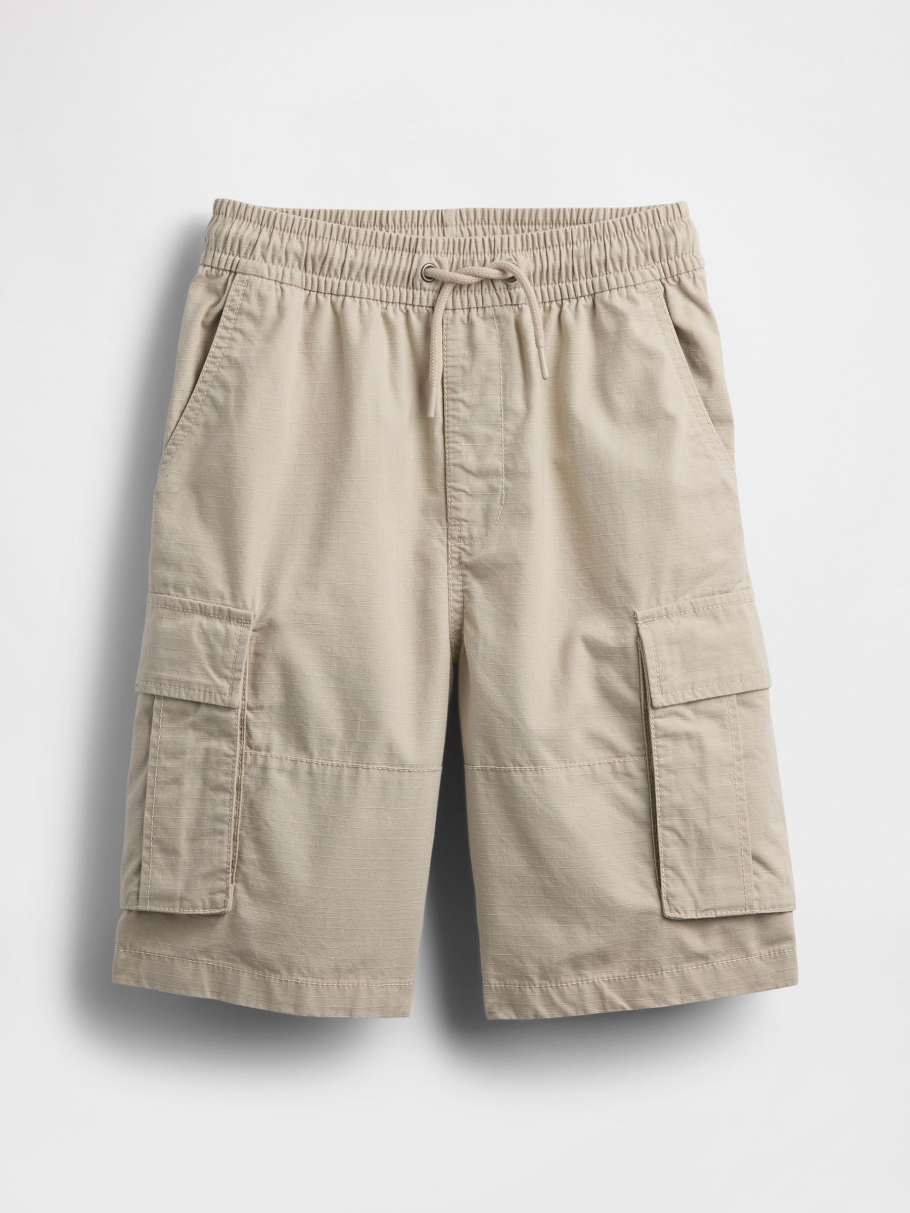 Beige Ripstop Easy Cargo Shorts (4-13yrs) (W23056) | £25