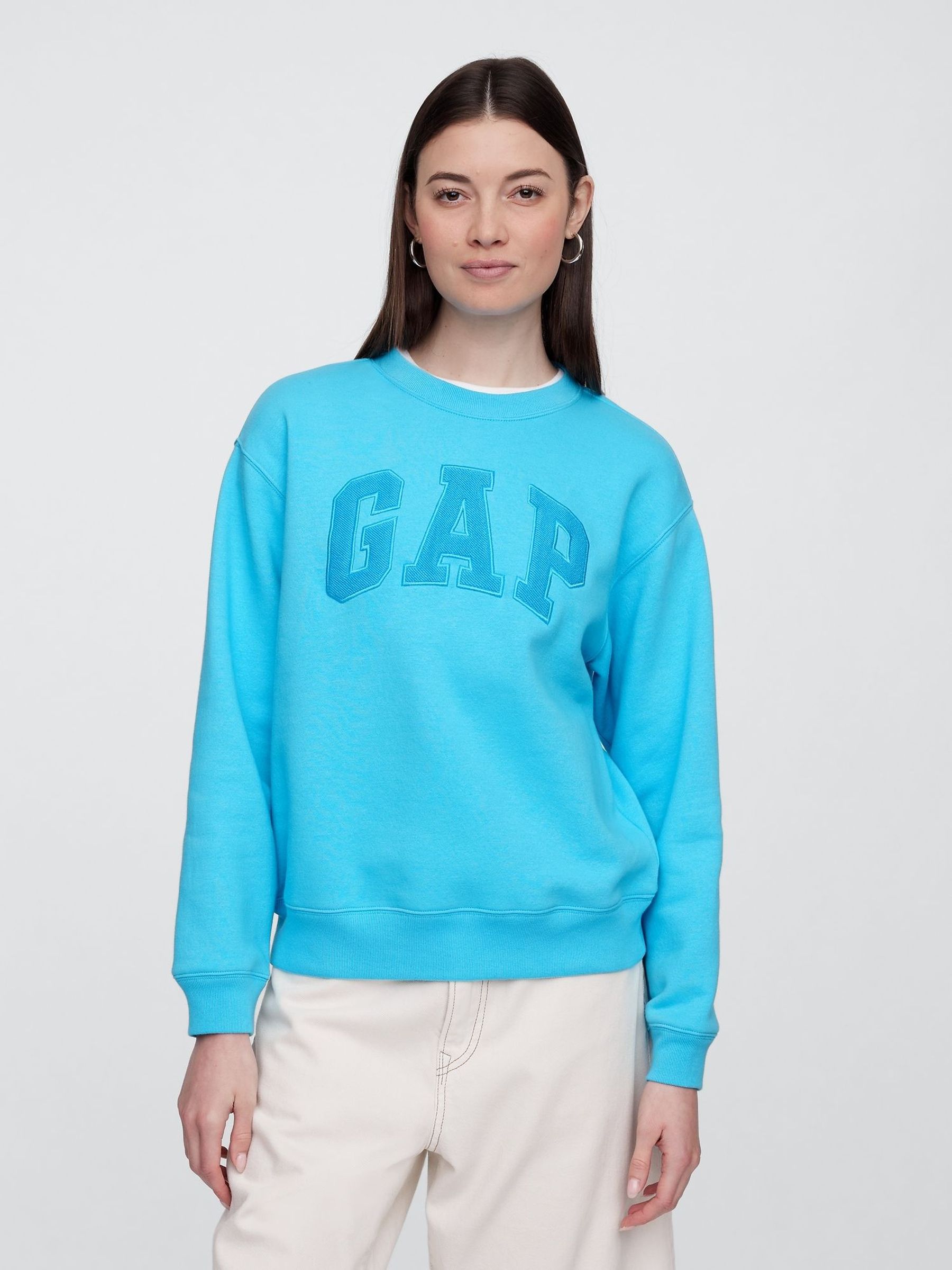 Blue Relaxed Logo Sweatshirt (W24432) | £30
