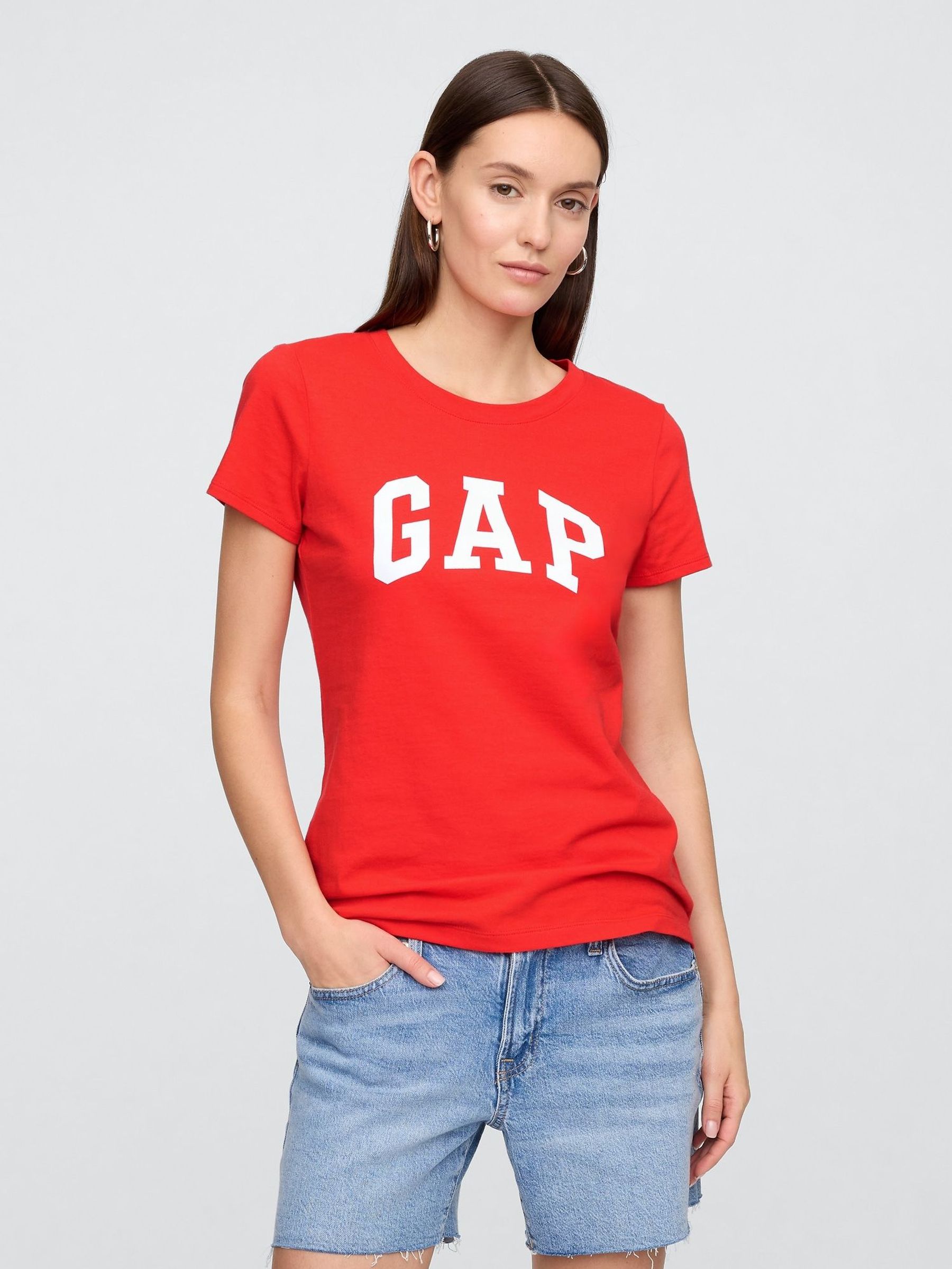 Red Logo Short Sleeve Crew Neck T-Shirt (W24436) | £14