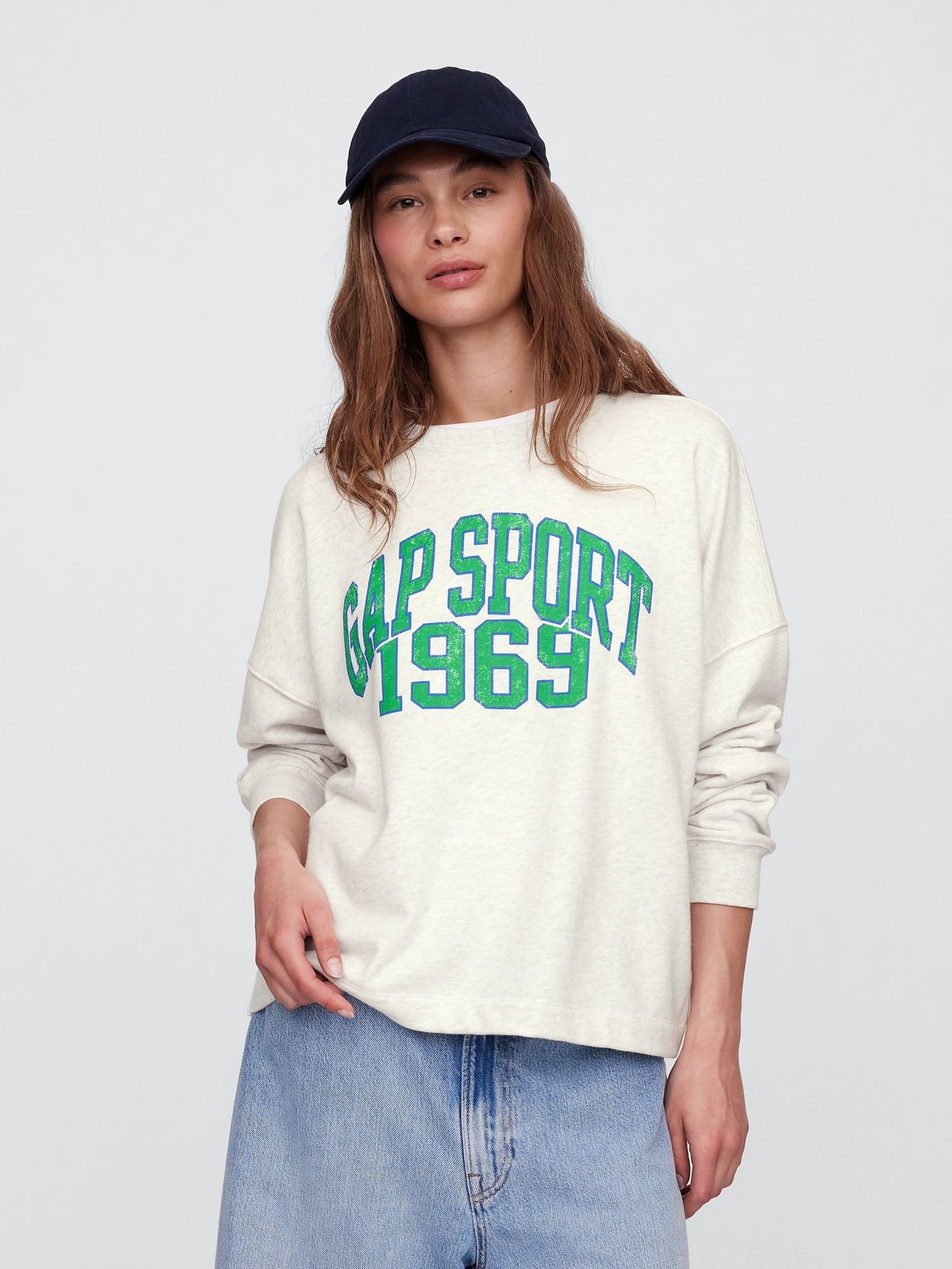Grey Logo Crew Neck Sweatshirt (W24452) | £35