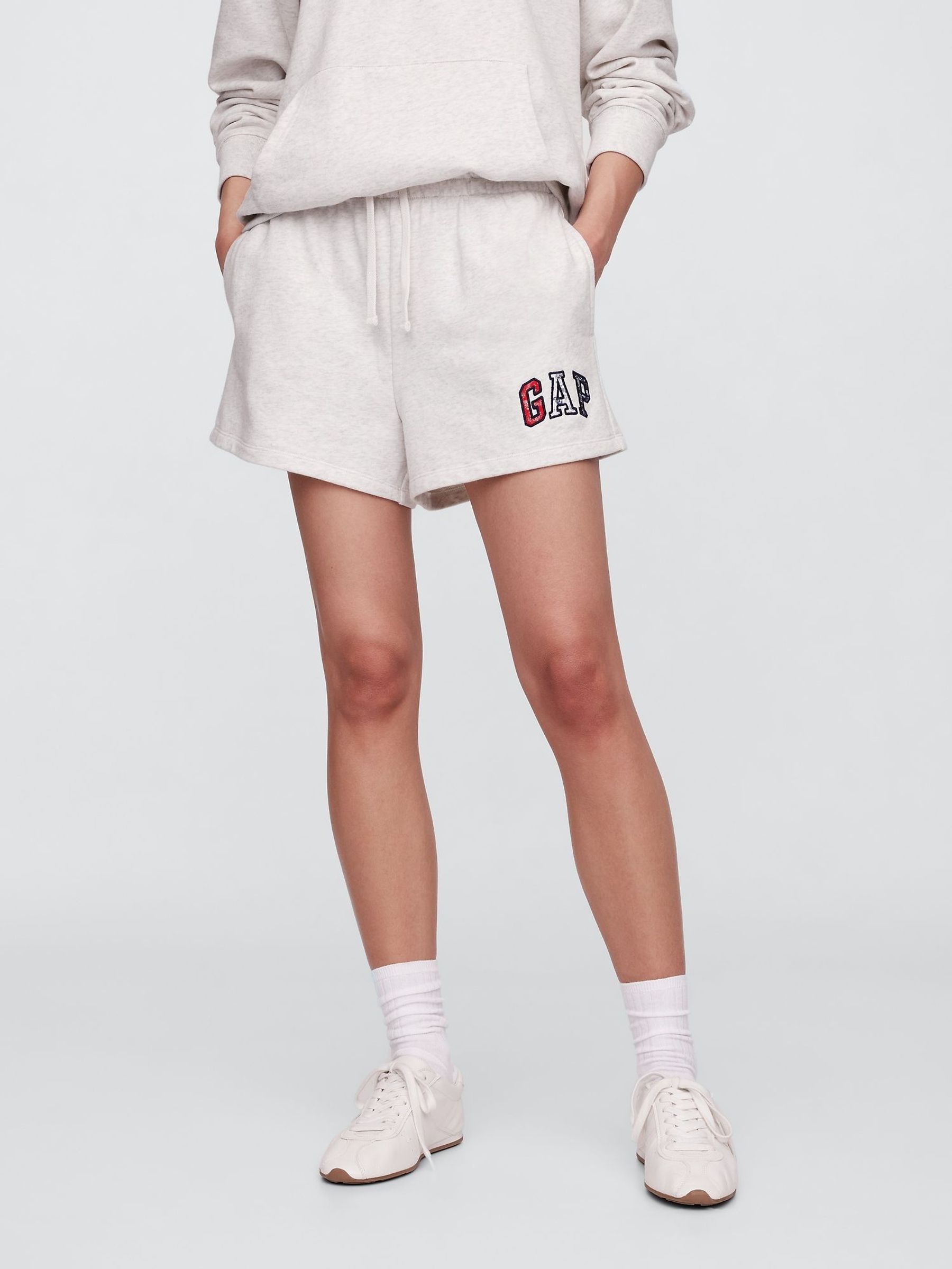 Grey Logo Shorts (W24453) | £25