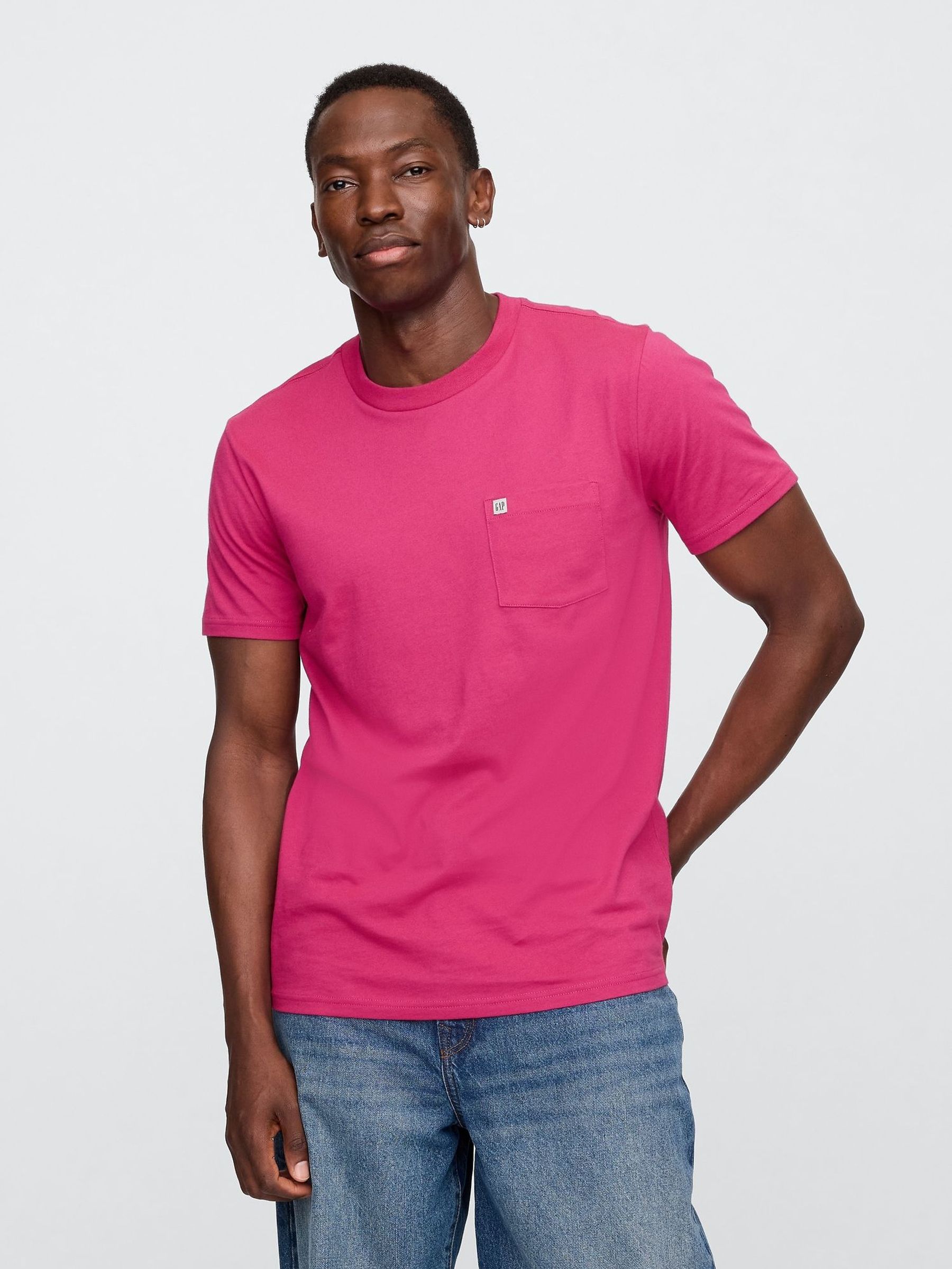 Pink Pocket T-Shirt (W24586) | £14