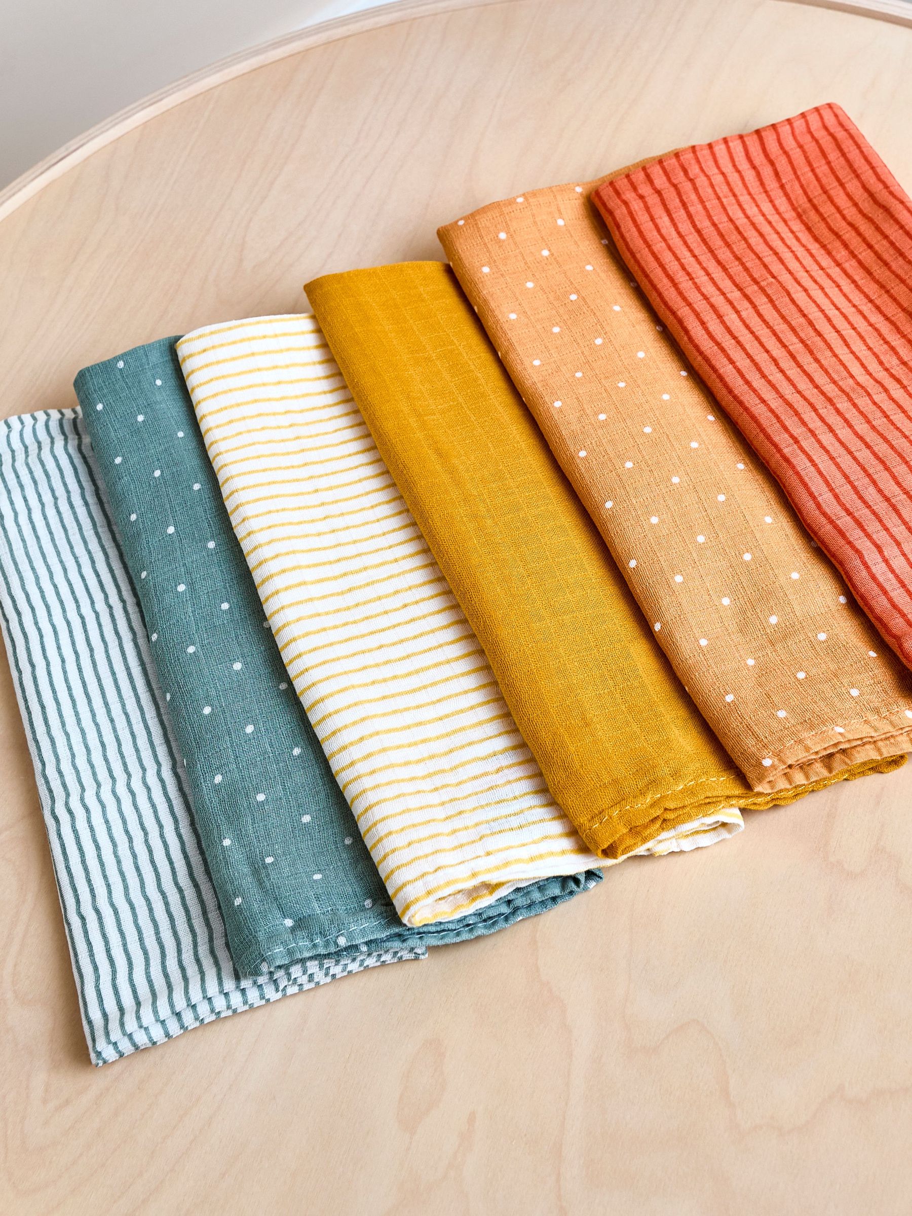 6-Pack Patterned Muslins (W25118) | £13