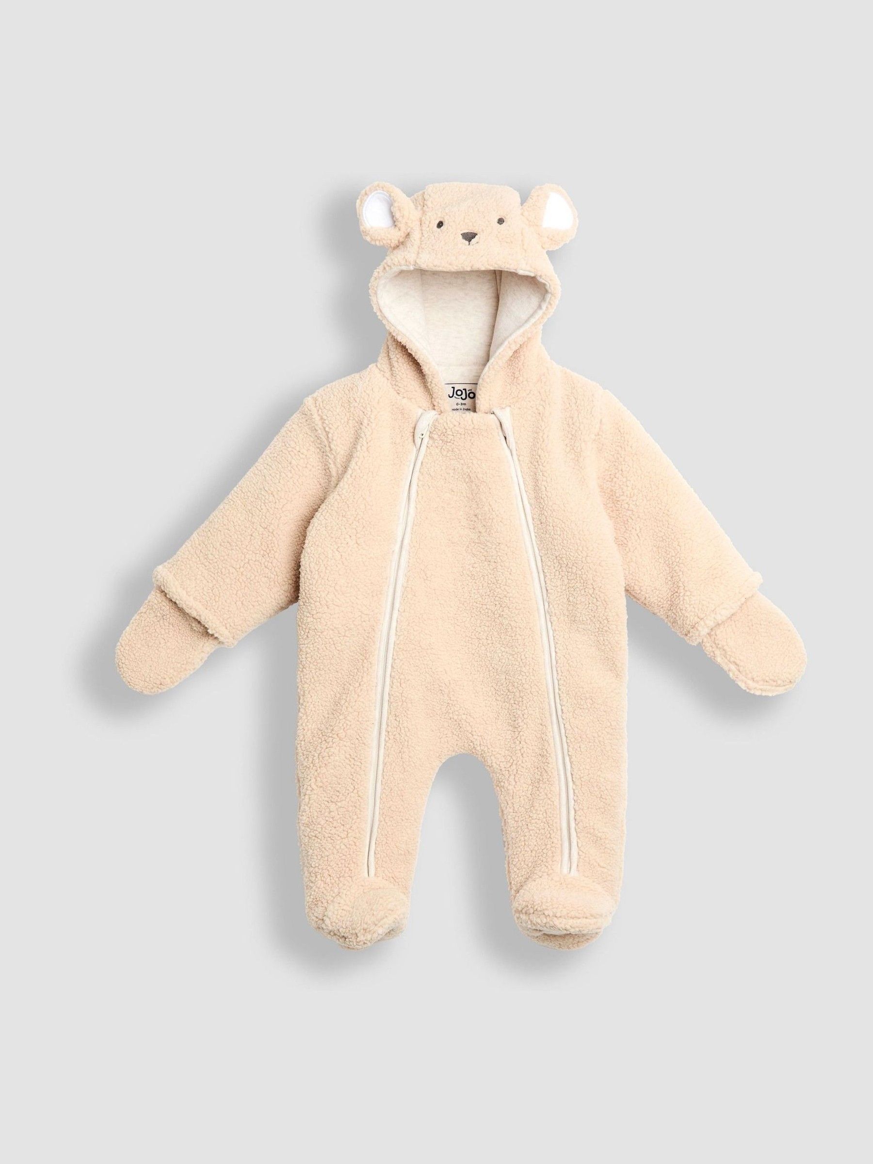 Brown Bear Cosy Borg Character Pramsuit (W25146) | £36.50