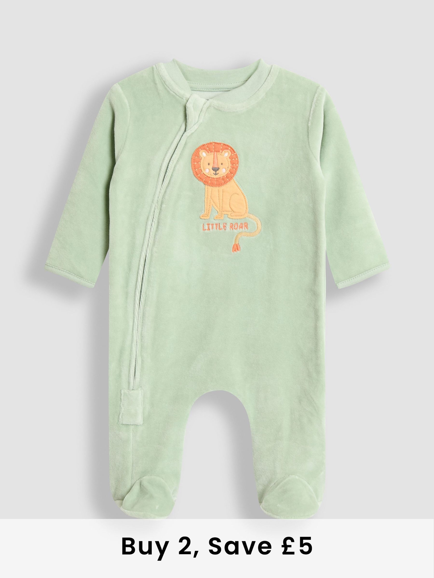 Green Lion Velour Applique All-In-One (W25189) | £24