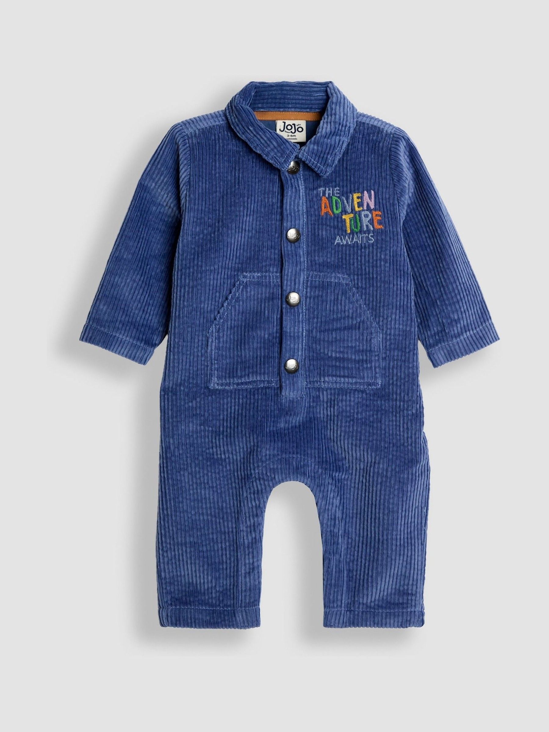 Indigo Blue Adventure Awaits Cord Romper (W25768) | £32 - £36