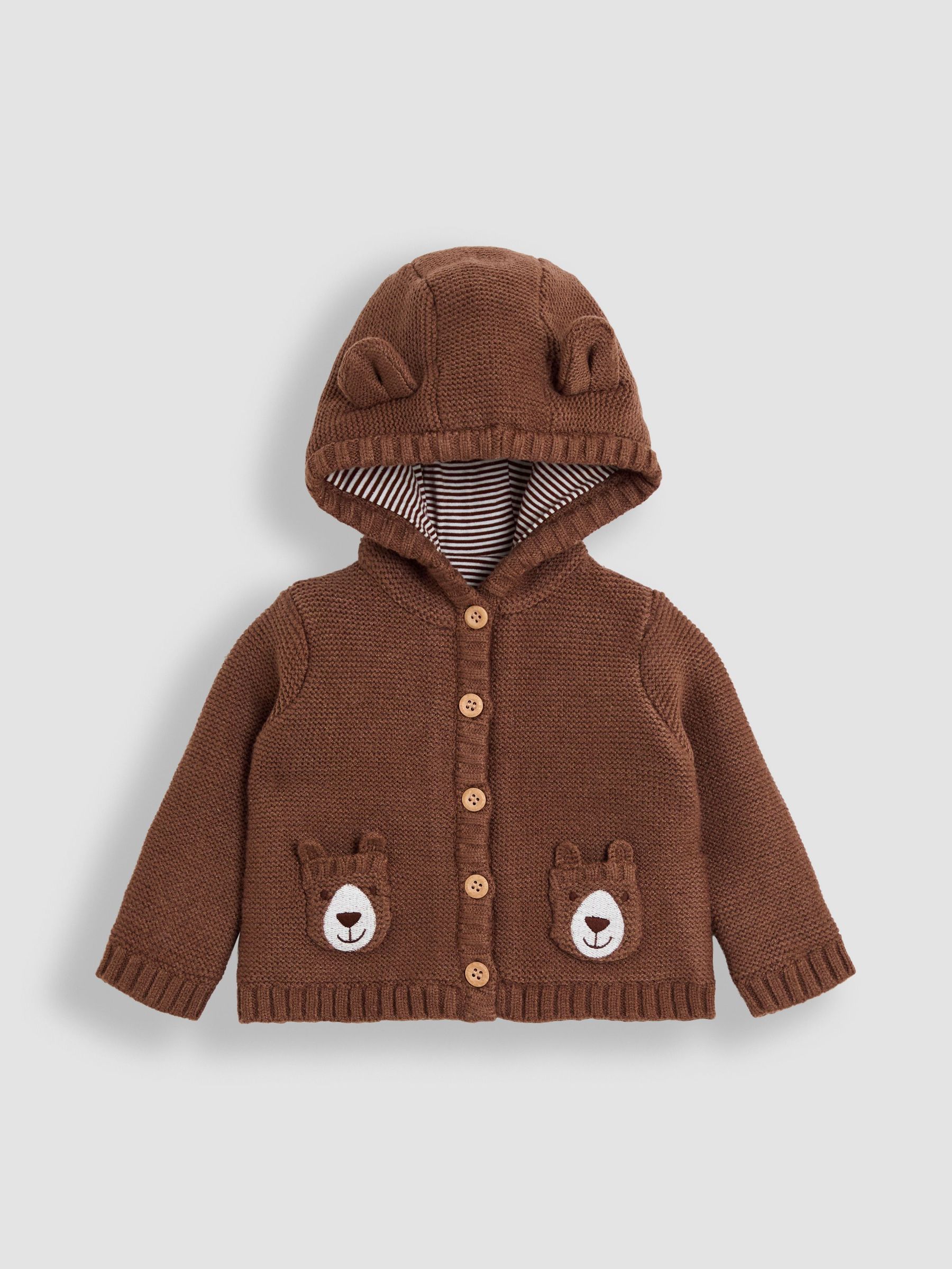 Brown Bear Pocket Cardigan (W25777) | £26 - £27