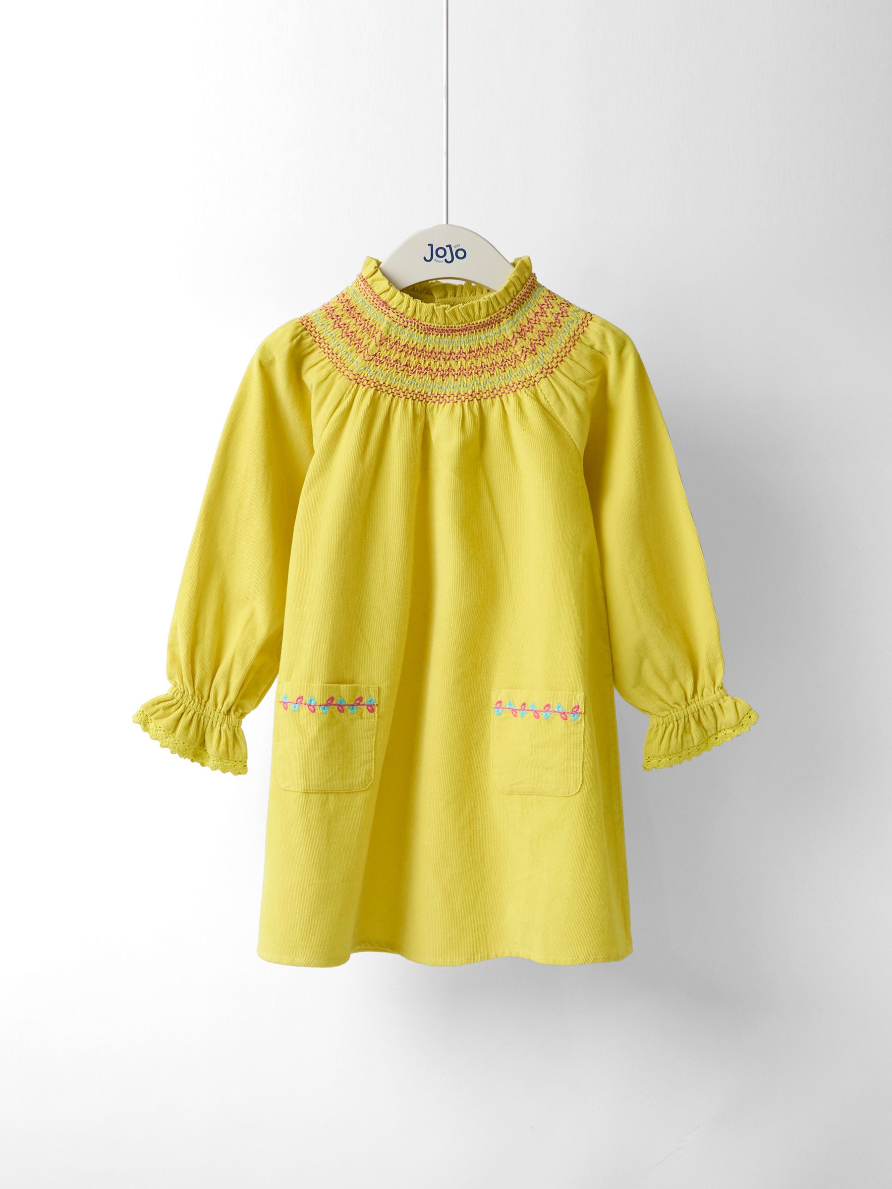 Green Smocked Dress (W26427) | £28 - £34