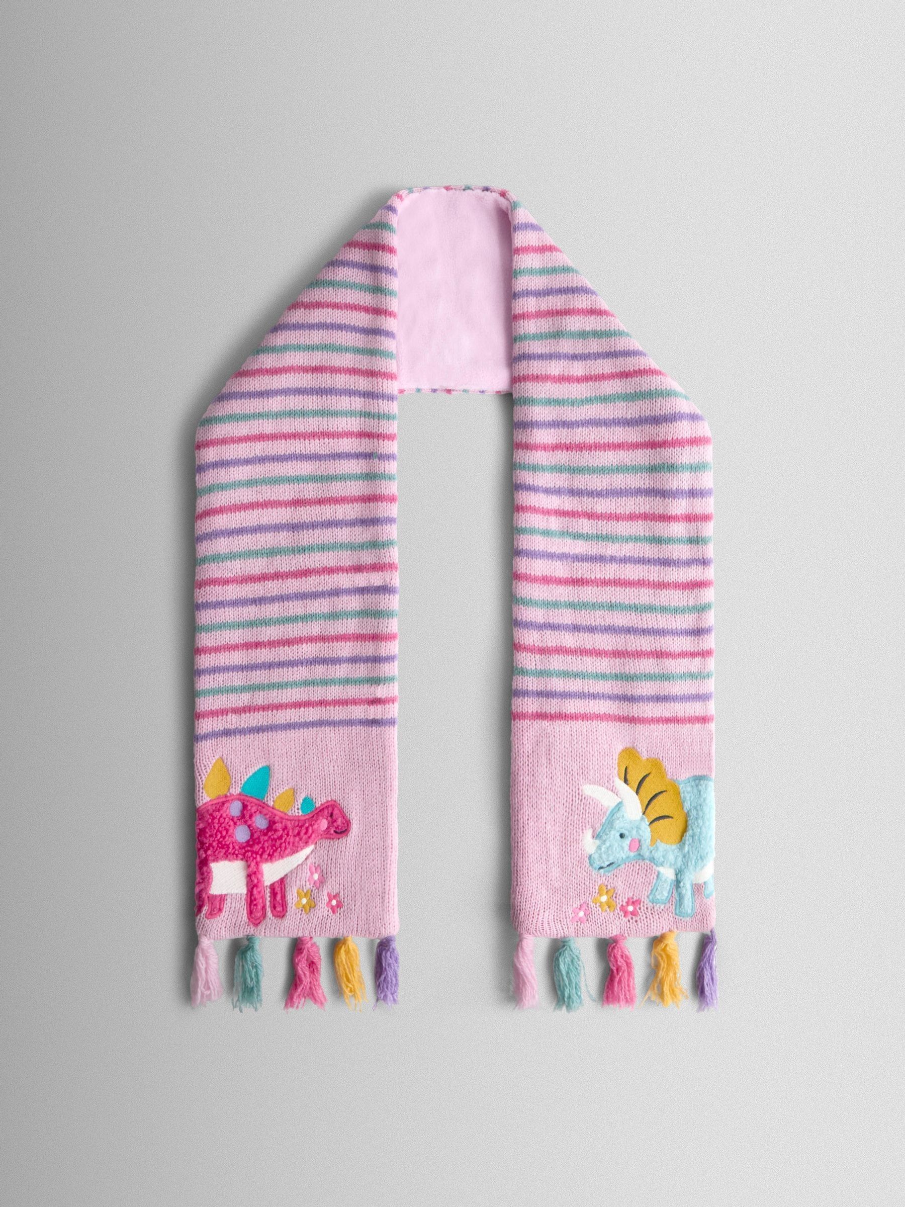 Pink Dino Scarf (W26479) | £16.50
