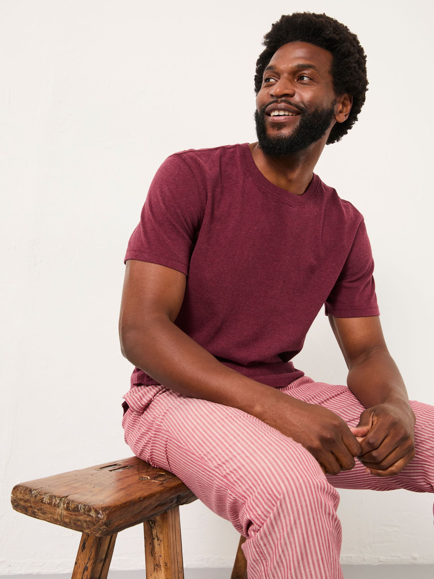 Lulworth Claret Short Sleeve T-Shirt (W27643) | £22.50