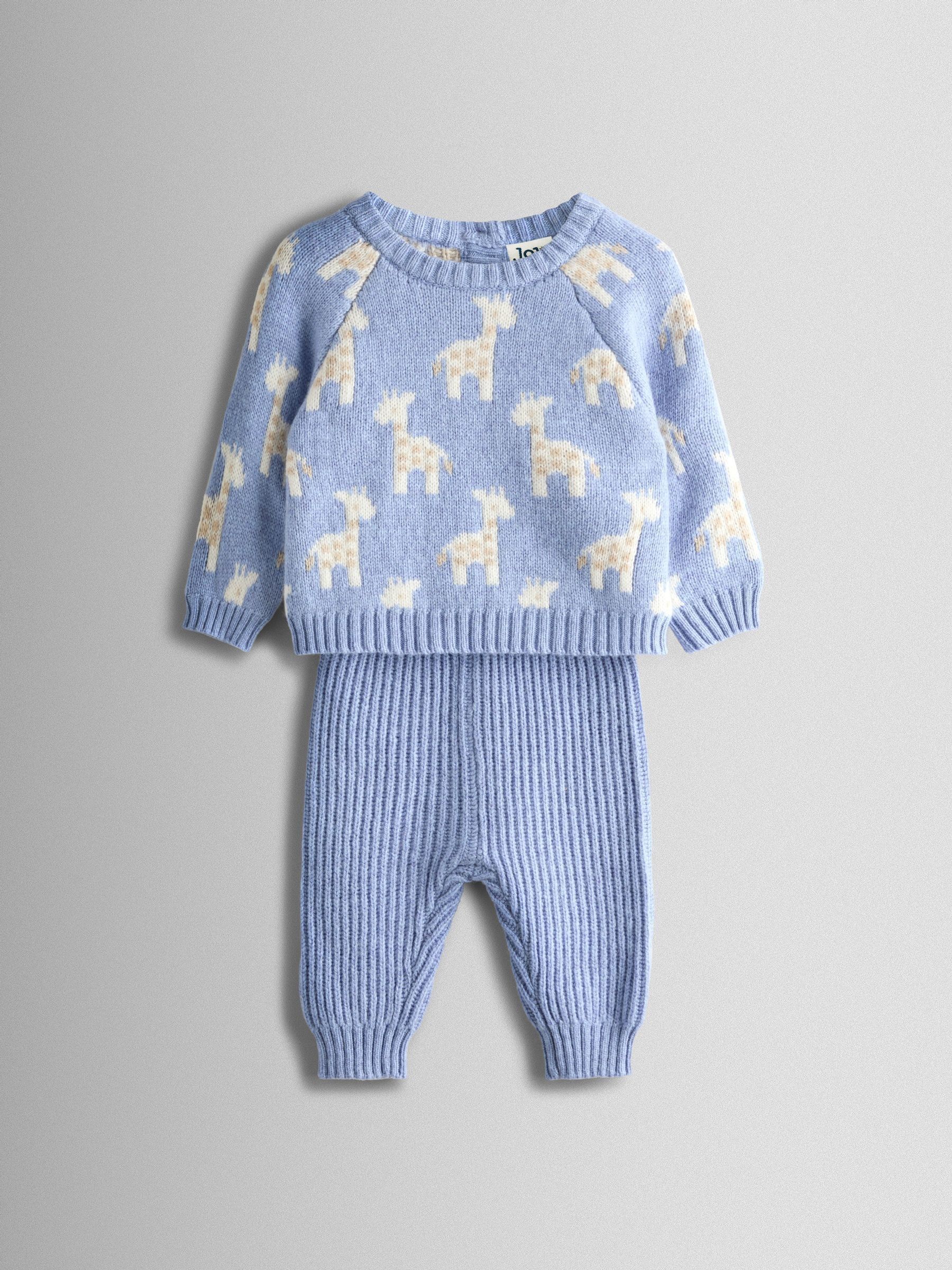 Blue Knit Top & Bottom Set (W27765) | £32 - £34