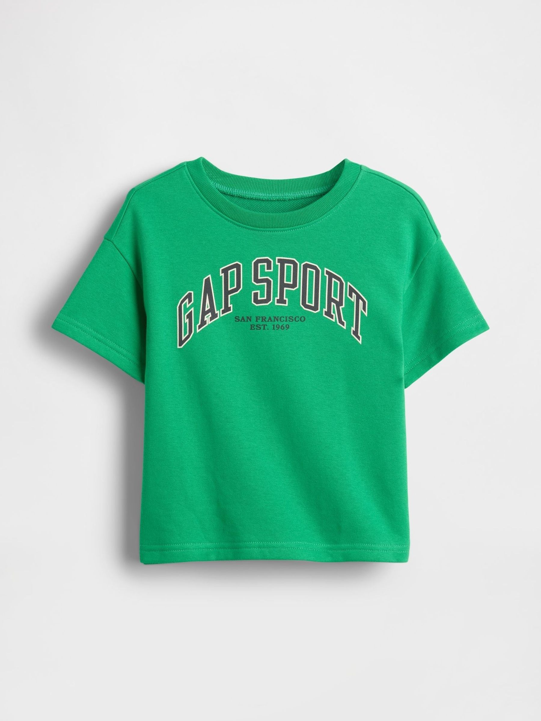 Green Logo Terry Crew Neck T-Shirt (6mths-5yrs) (W27837) | £15