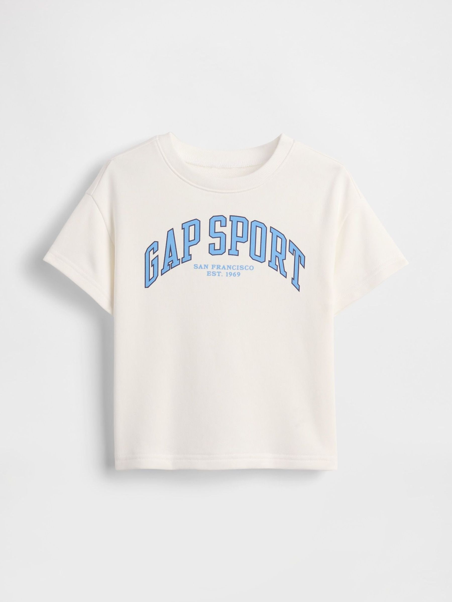 White Logo Terry Crew Neck T-Shirt (6mths-5yrs) (W27840) | £15