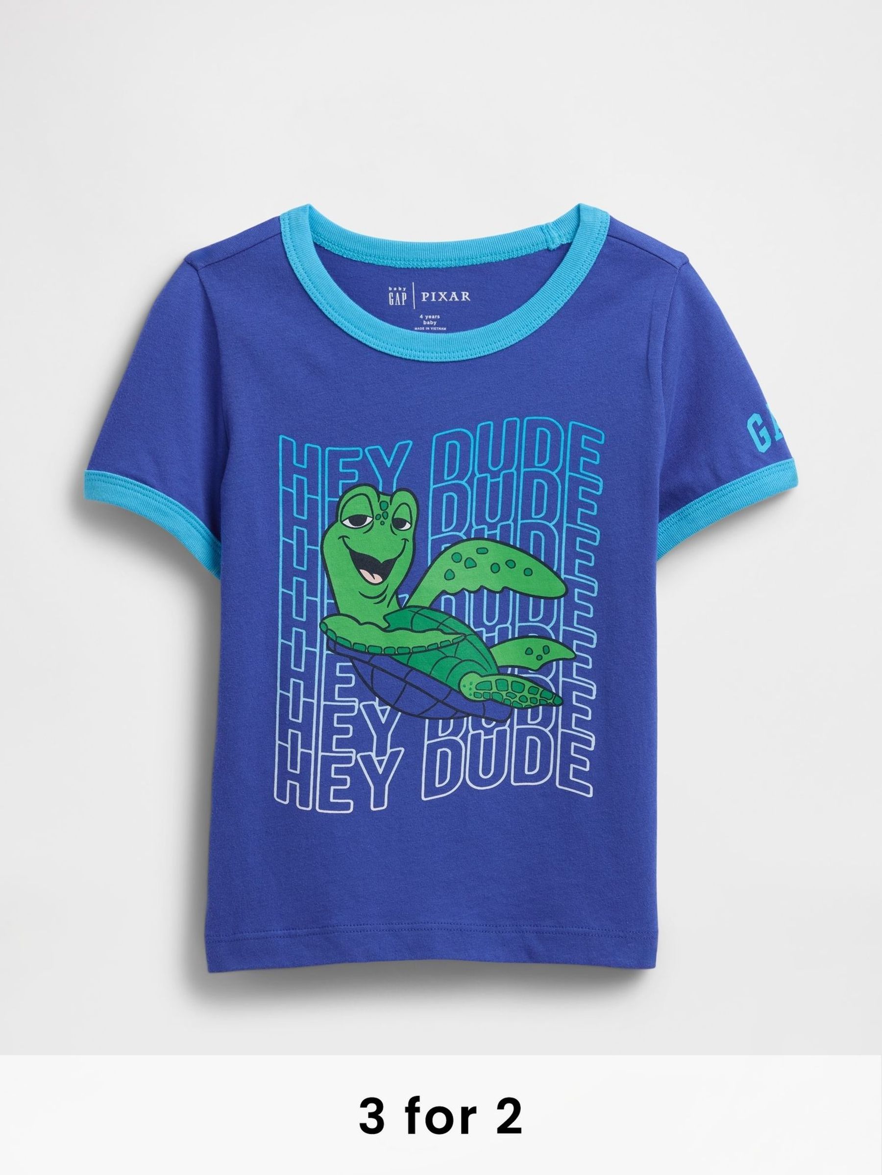 Blue Crush Disney Relaxed Graphic Short Sleeve T-Shirt (6mths-5yrs) (W27852) | £14
