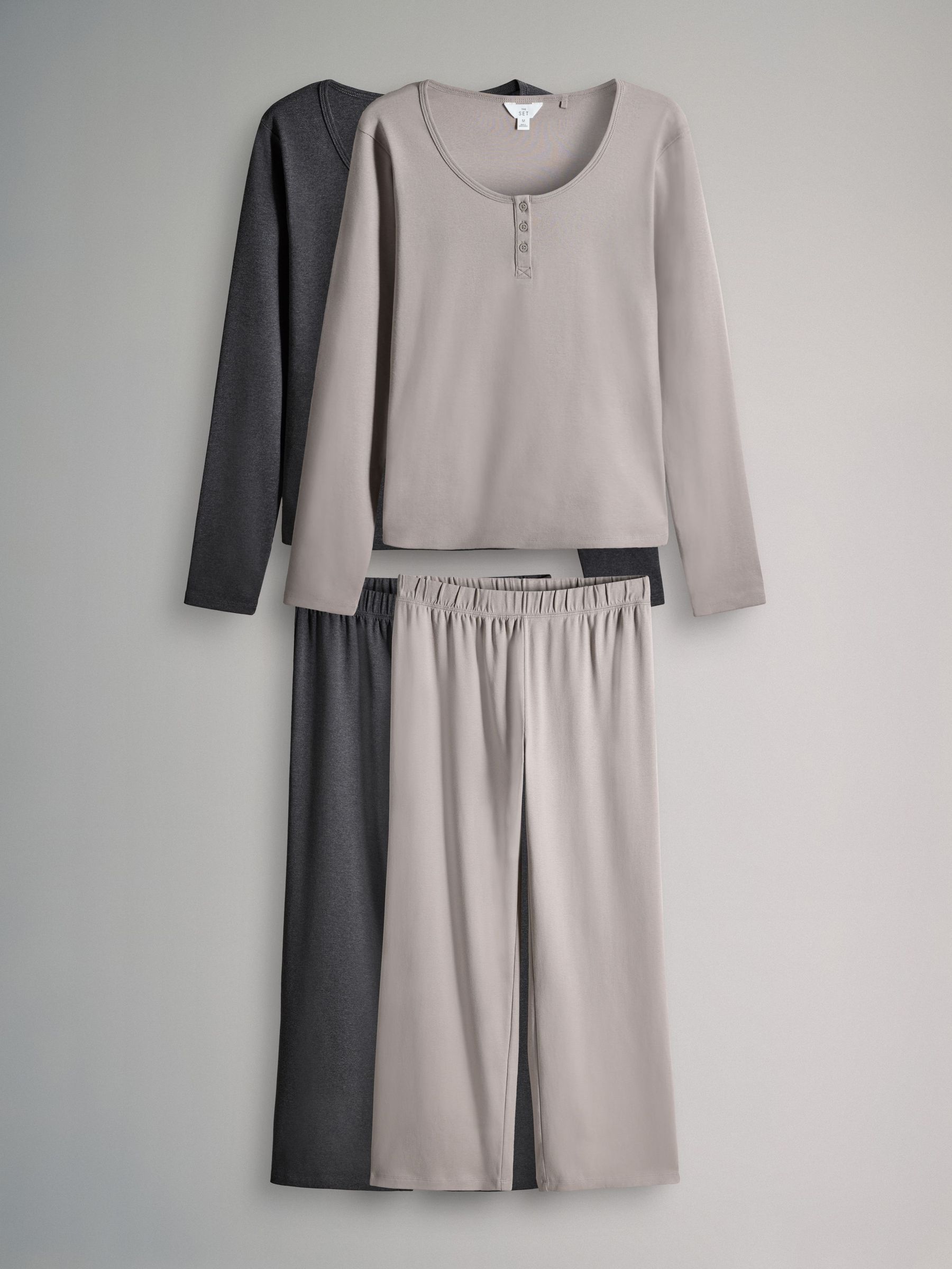 2 Pack Henley Long Leg Pyjamas (W27865) | £30
