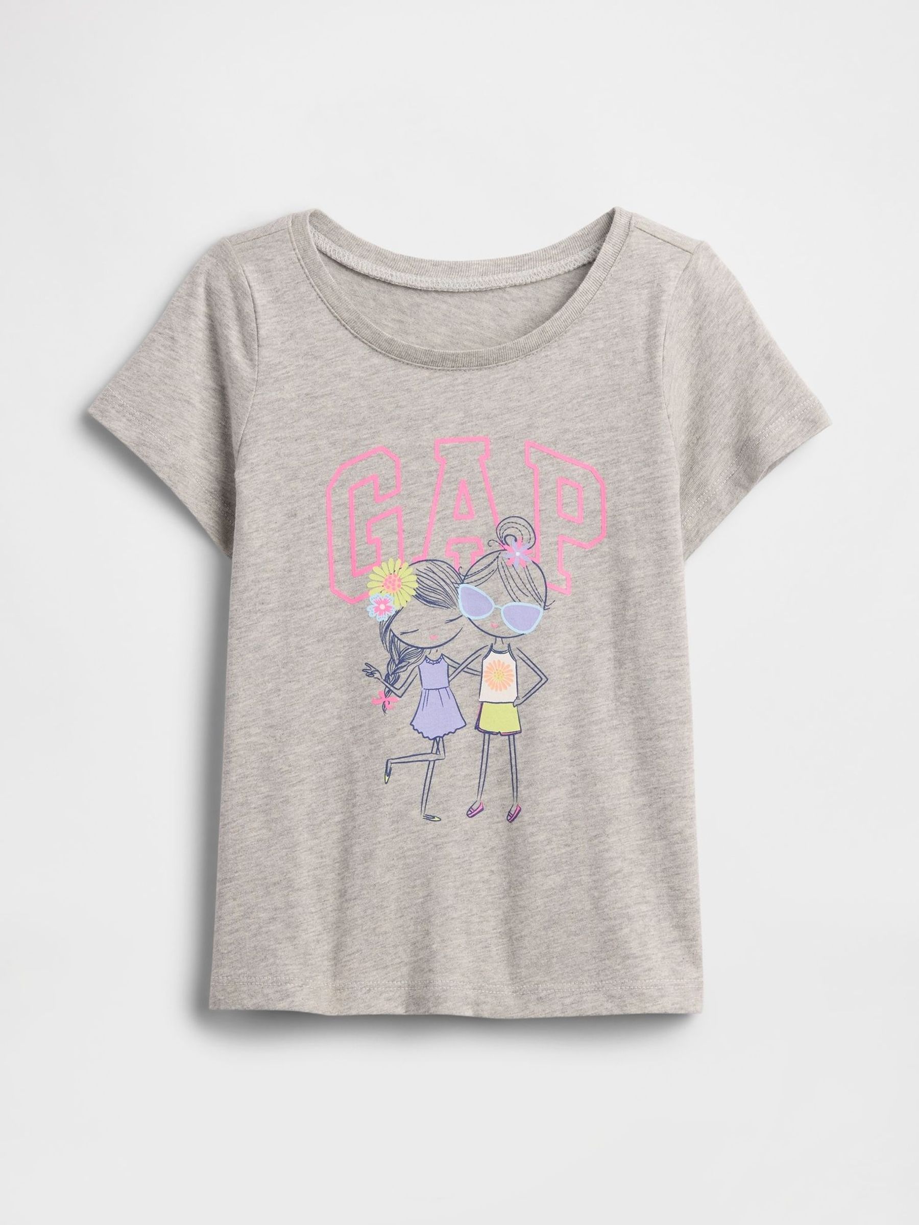 Grey Graphic Short Sleeve T-Shirt (6mths-5yrs) (W27935) | £10