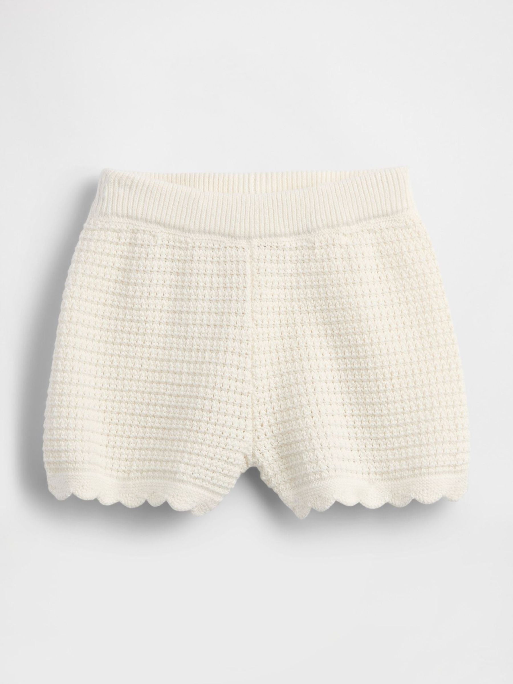 Cream Crochet Shorts (6mths-5yrs) (W27938) | £18