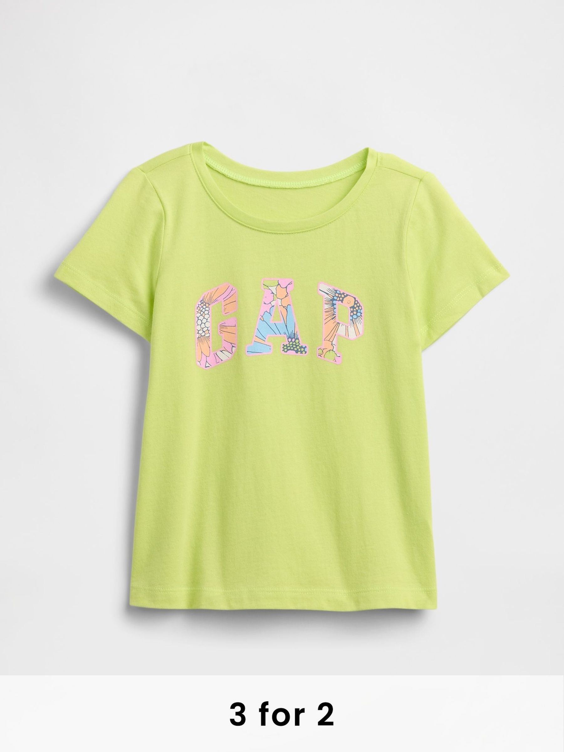 Green Floral Graphic Short Sleeve T-Shirt (6mths-5yrs) (W27945) | £10