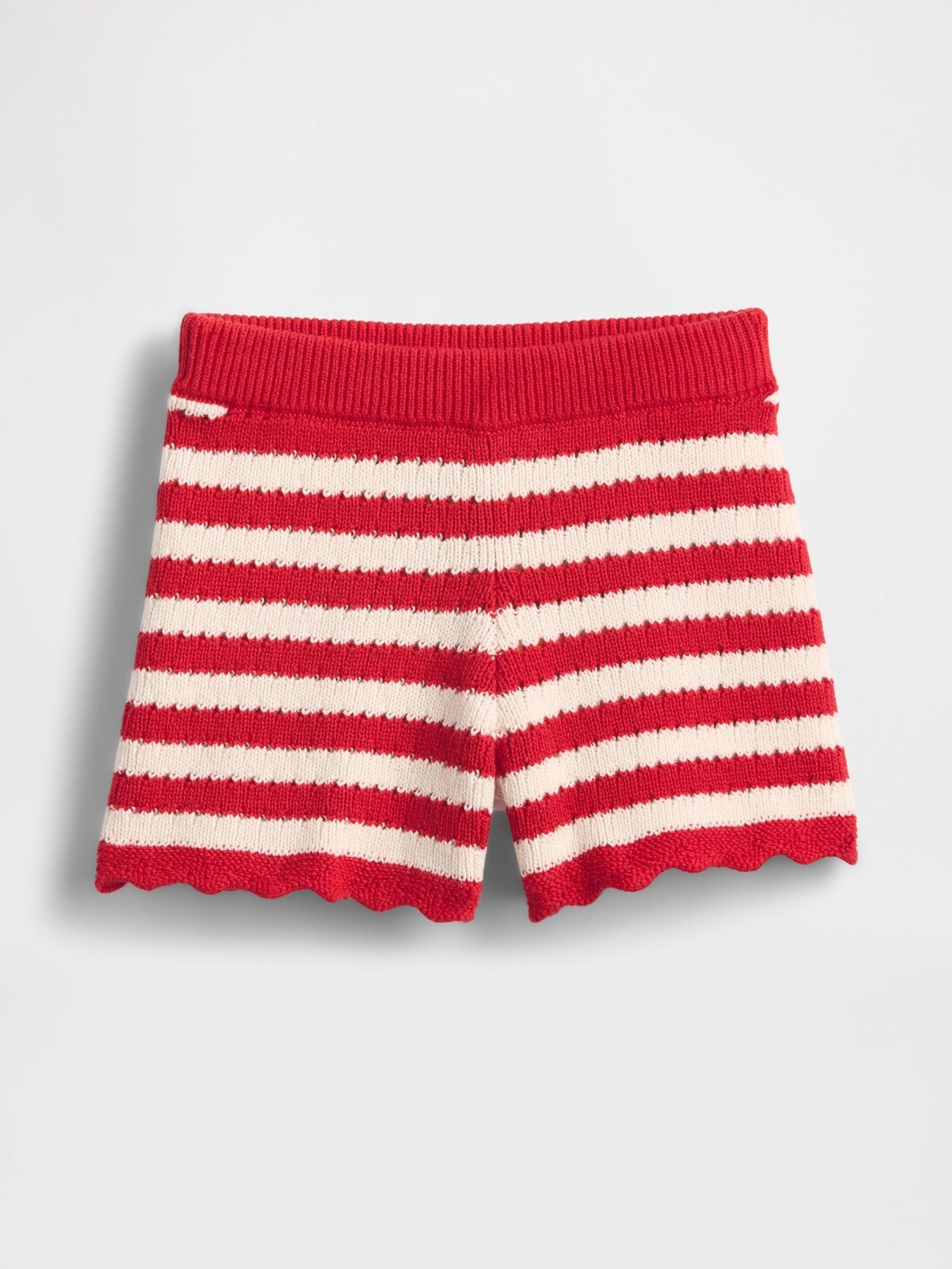 Red Crochet Pull On Shorts (6mths-5yrs) (W27948) | £16