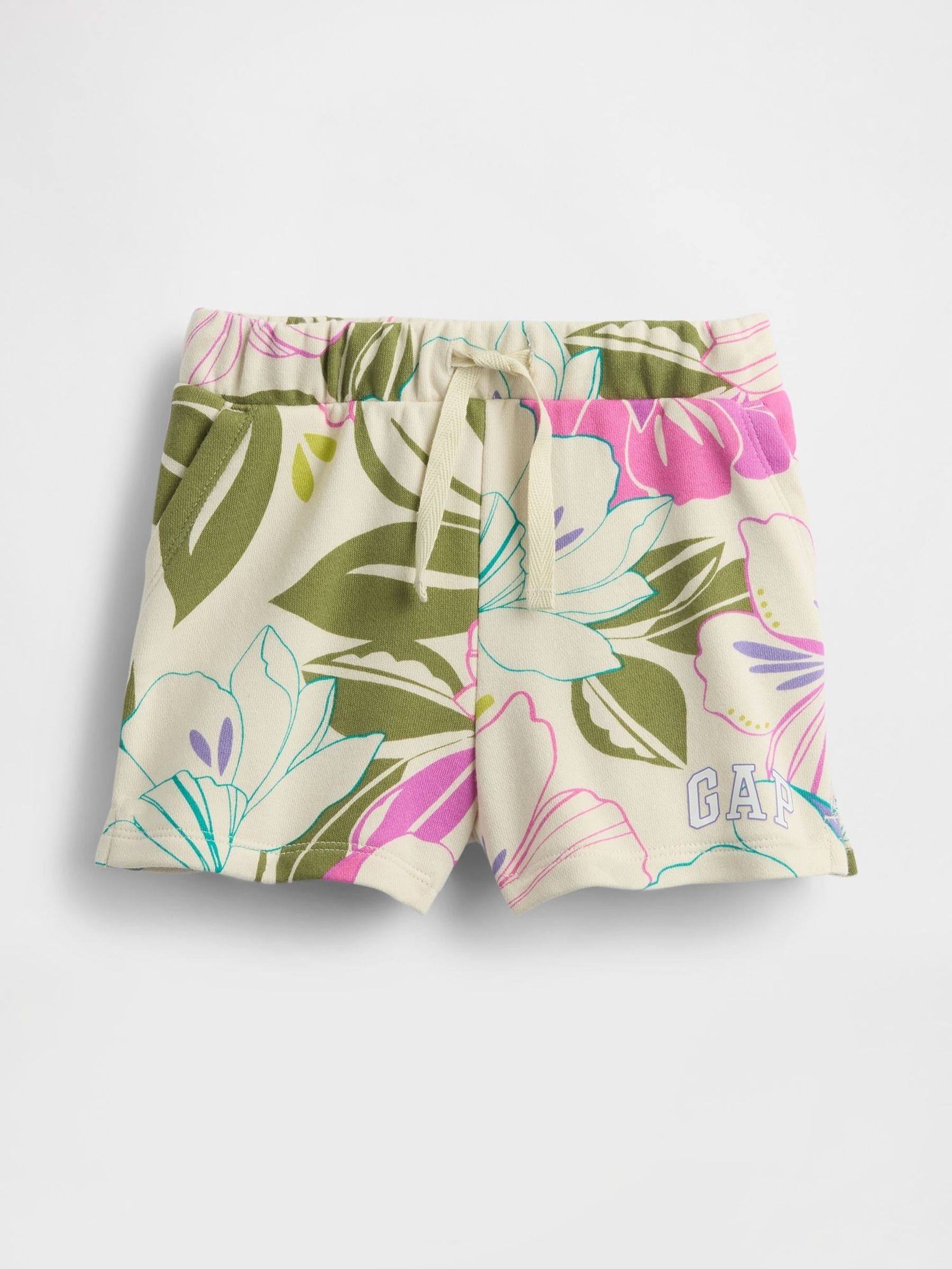 White Logo Pull On Shorts (6mths-5yrs) (W27955) | £12