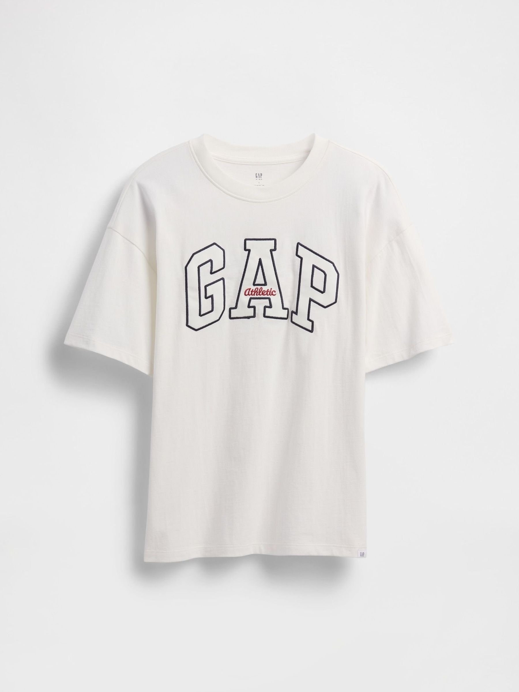 White Heavyweight Athletic Logo Short Sleeve T-Shirt (4-13yrs) (W28354) | £18