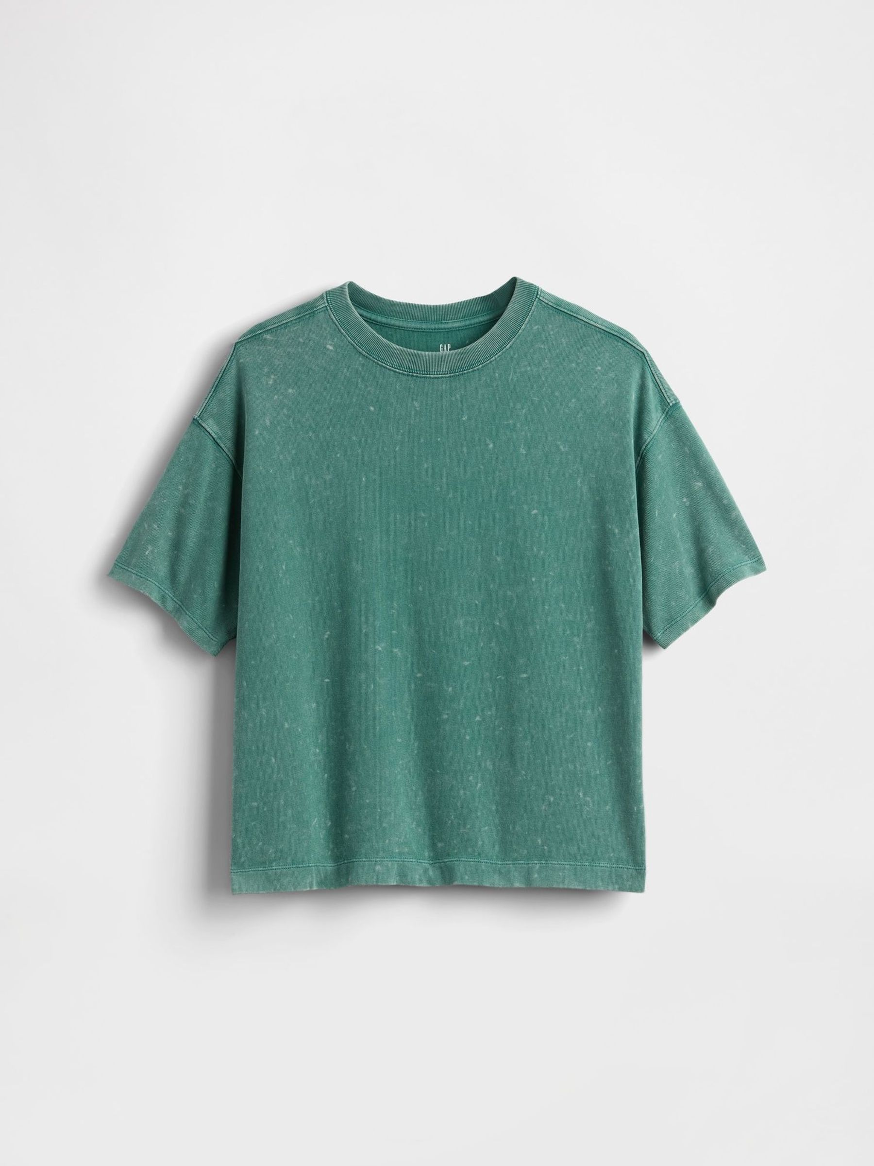Green Heavyweight Short Sleeve T-Shirt (4-13yrs) (W28367) | £18