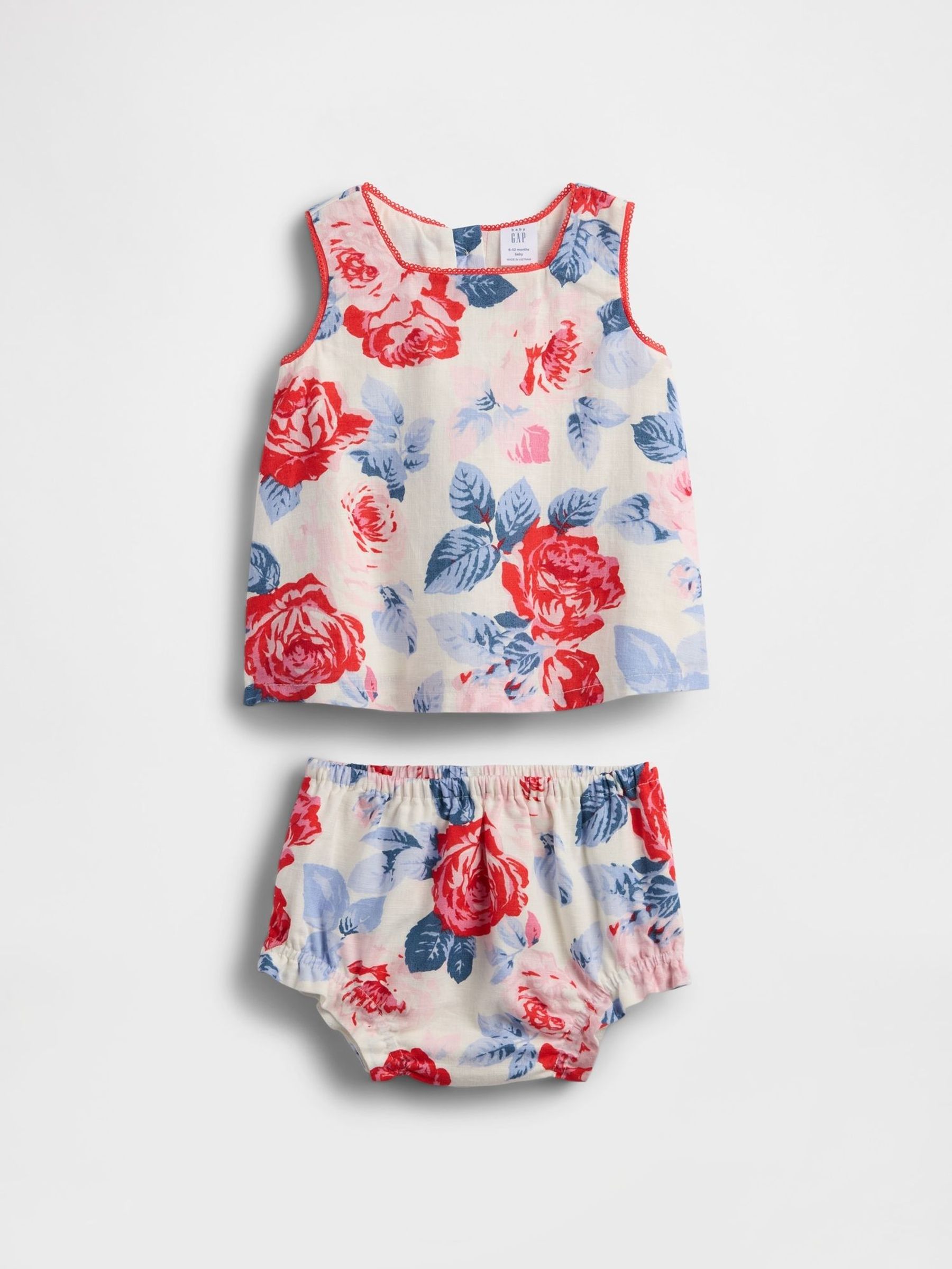 Cream Linen-Cotton Outfit Set (Newborn-24mths) (W28445) | £30