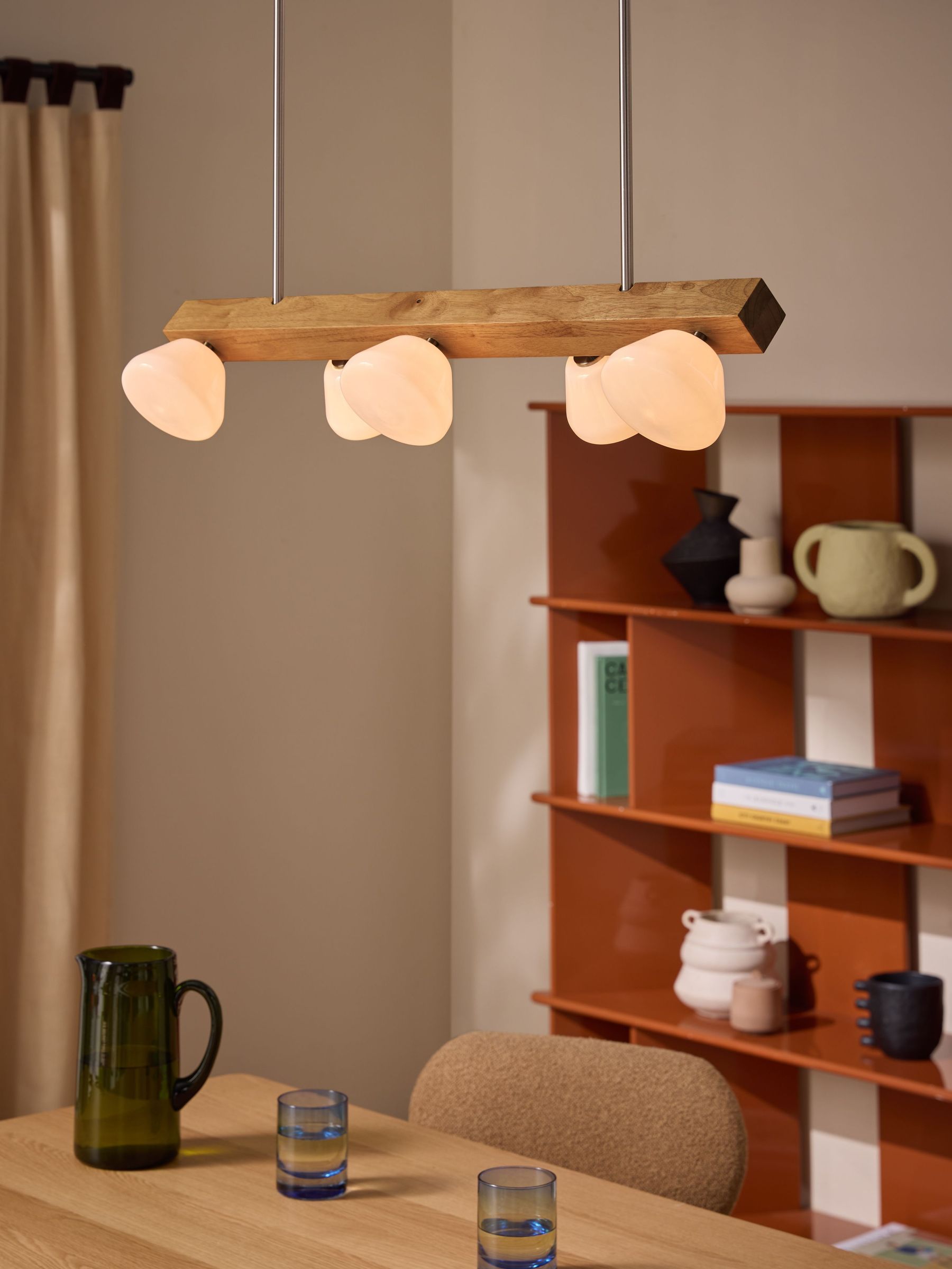 Cillian Diner Light in Light Wood (W28943) | £259